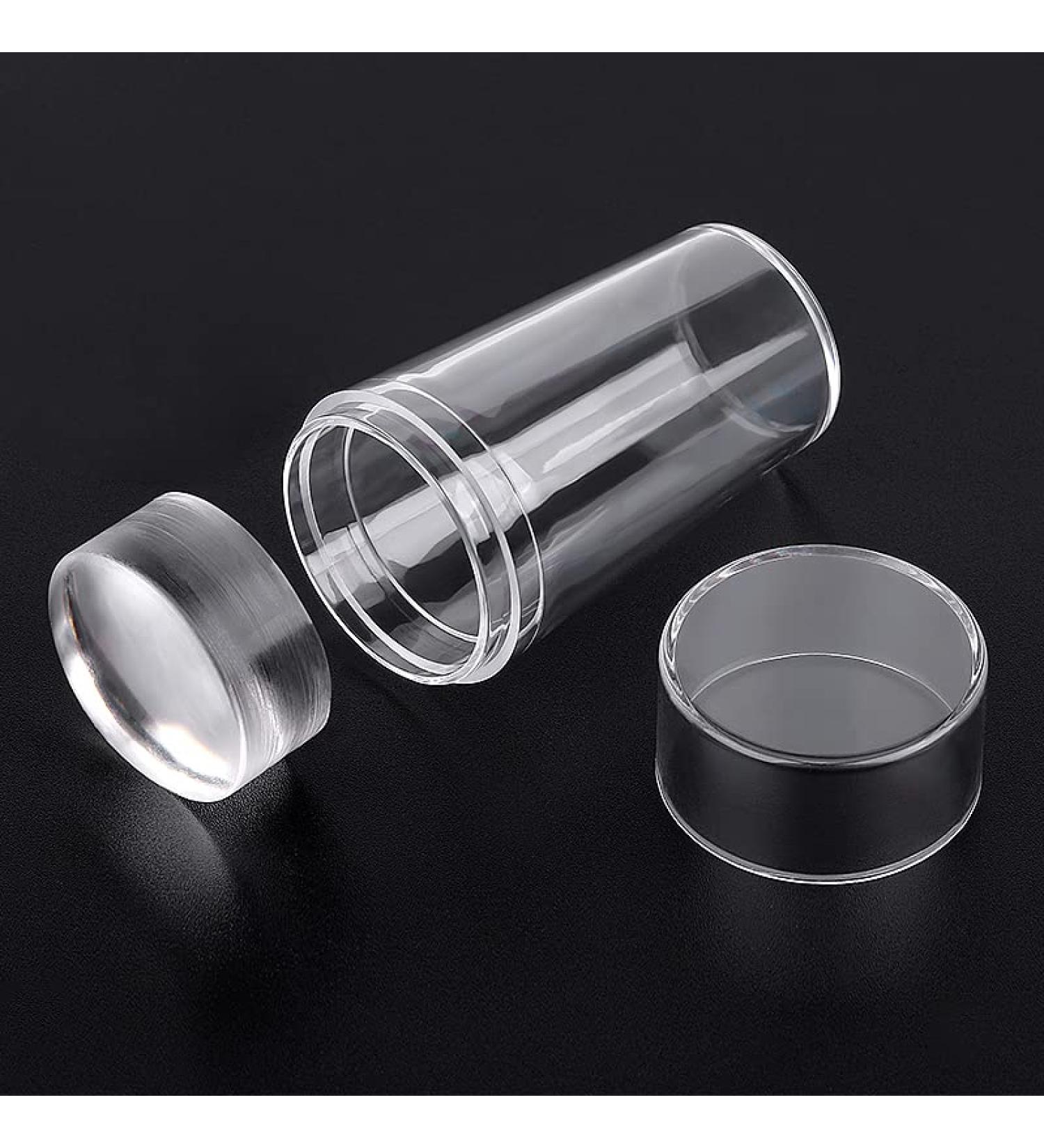 Silicone Nail Stamper French Tip with Scraper for Nails Manicure Tools Stamp Polish Stencil Template for Manicure Tools Nail Art Template Seal Stamper Scraper - Buy Online on SooperMarket.com