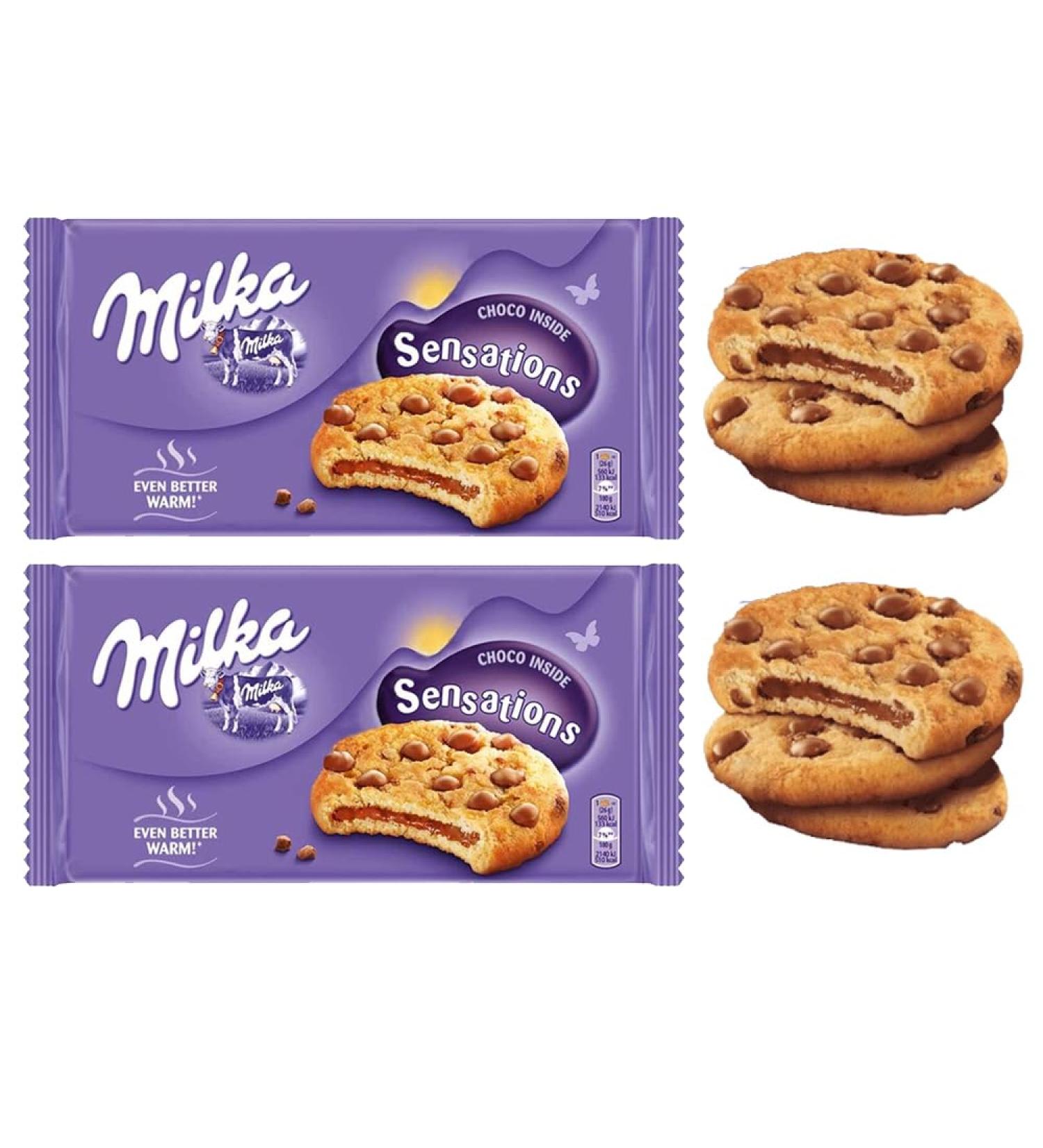 Milka Cookies Sensations Choco Inside 156g - Pack of 2 - Buy Online on SooperMarket.com