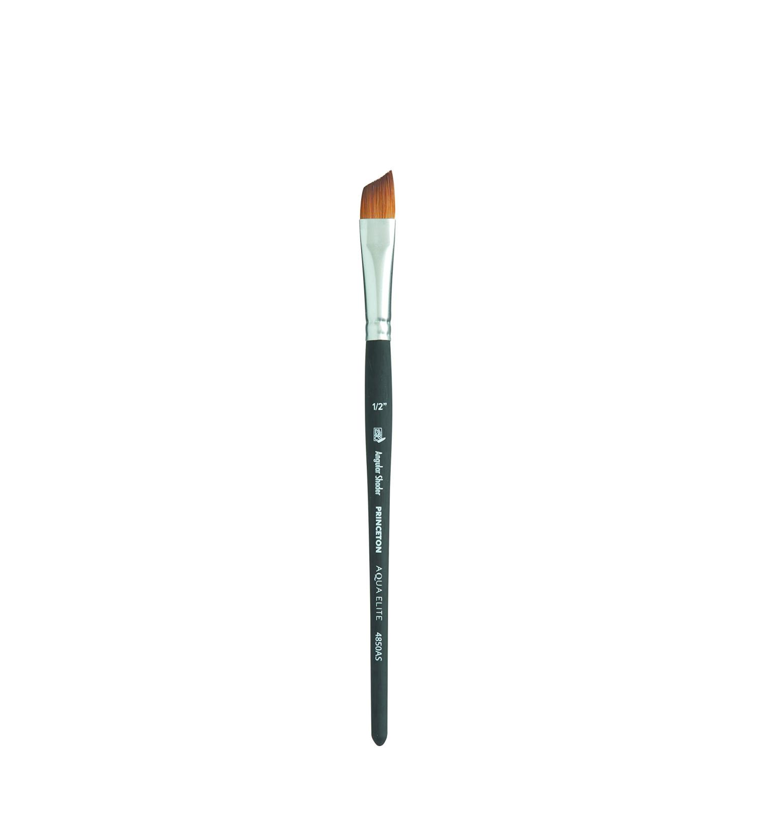 Princeton Aqua Elite 4850 Synthetic Kolinsky Angle Shader Watercolor Brush - 1/2 Inch - Buy Online on SooperMarket.com