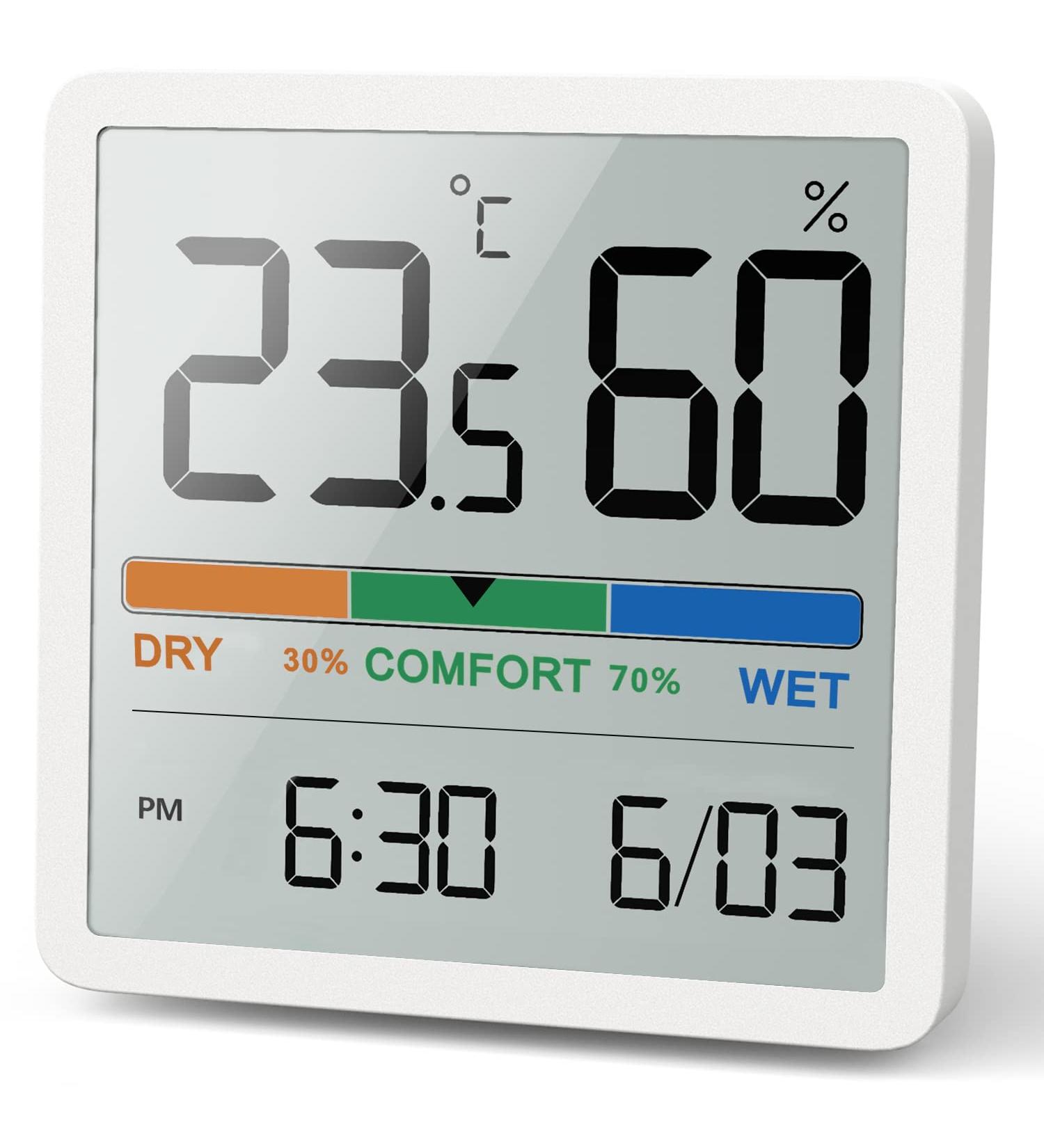 NOKLEAD Digital Thermo-Hygrometer | Portable High Accuracy Temperature & Humidity Monitor for Indoor Climate Control | International Shipping Available - Buy Online on SooperMarket.com