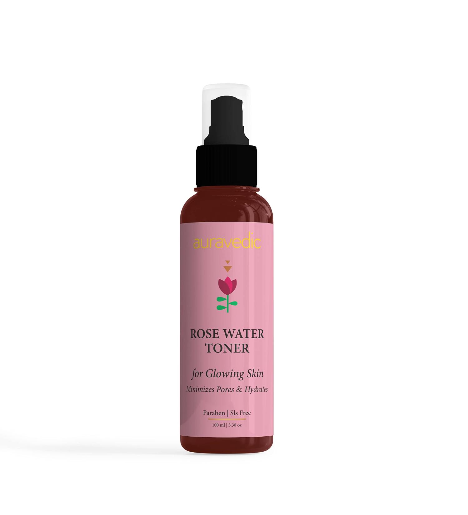 Rose Water Toner Spray | Hydrating Facial Mist for All Skin Types | Reduces Pores & Balances pH | 3.38 Fl Oz (100ml - Buy Online on SooperMarket.com