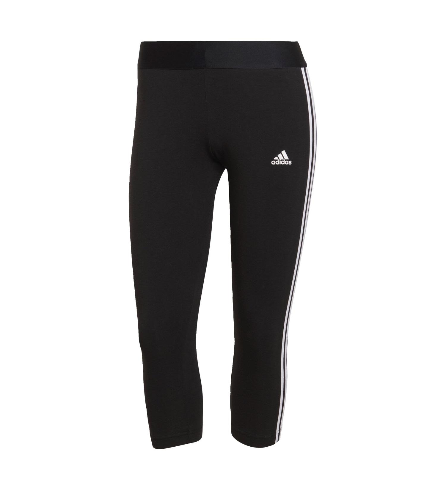 Buy adidas Women's 3/4 Leggings | Essentials 3-Stripes Black/White - International Shipping Available - Buy Online on SooperMarket.com