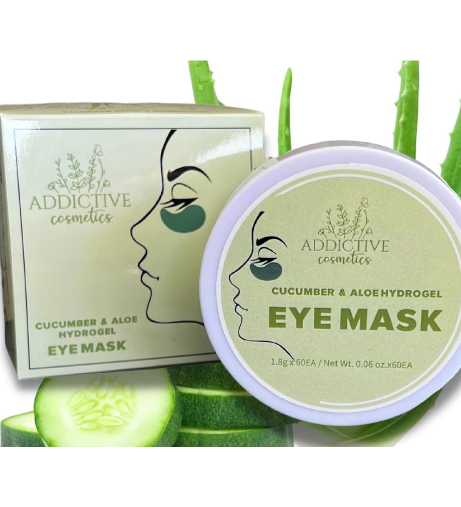 Organic Aloe & Cucumber Eye Gel Masks - De-Puff & Soothe Tired Eyes Hydrate Dark Circles Anti-Aging All Natural 30 Pairs - Buy Online on SooperMarket.com