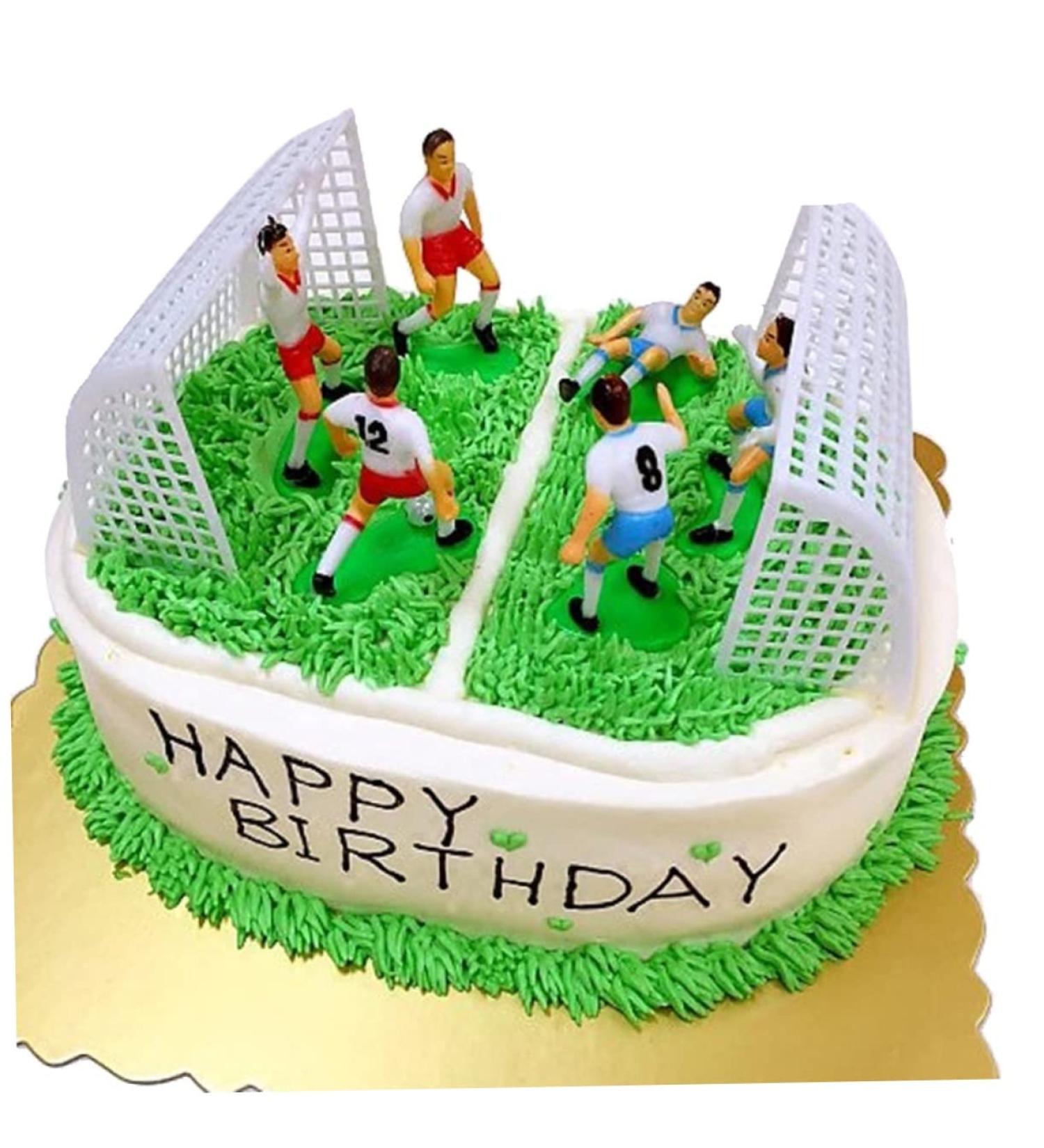 Warmhm 8Pcs ornaments accessories decorations cocktail cocktail picks top hat soccer cake topper decorate cake decorating birthday party supplies football party decorations football - Buy Online on SooperMarket.com