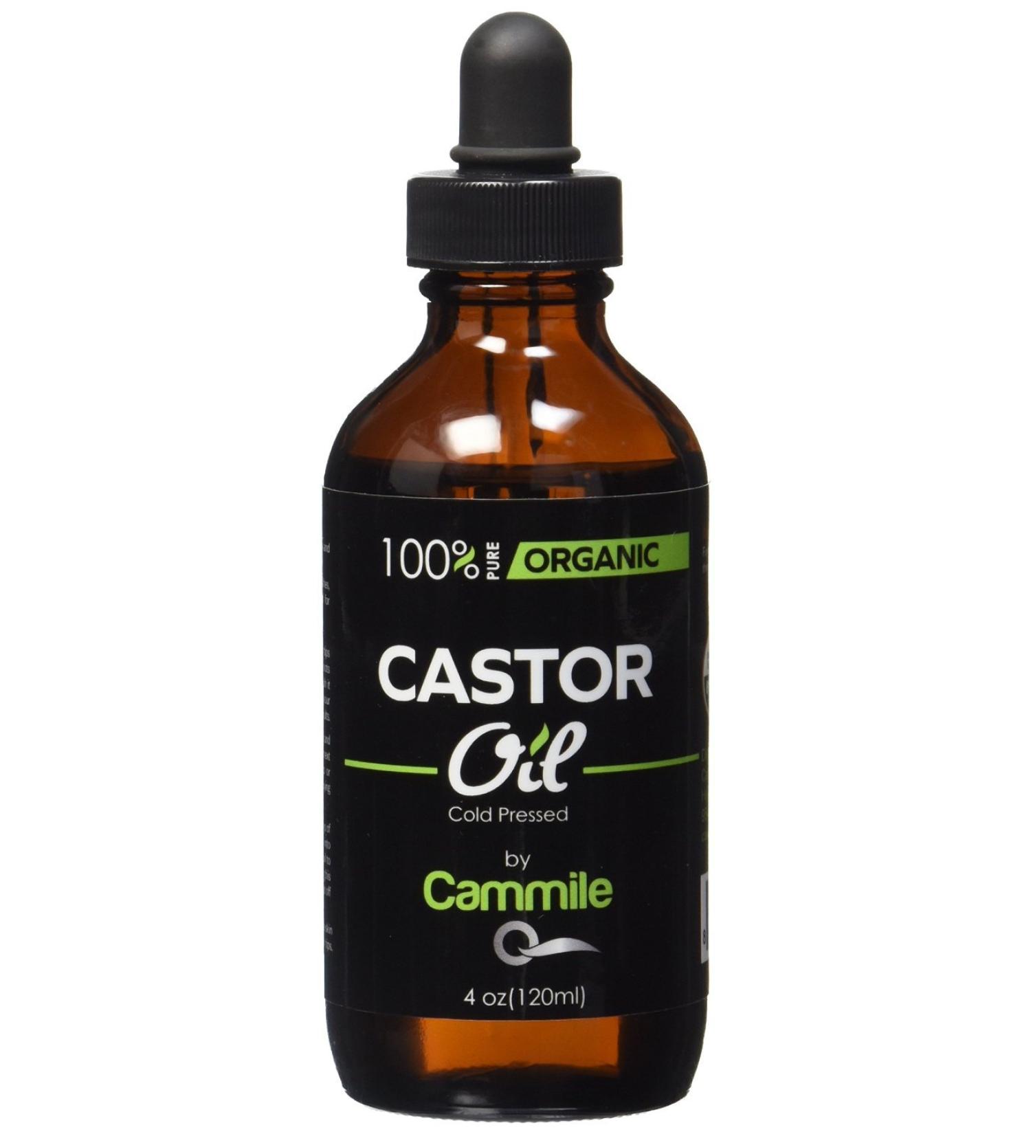 Organic Castor Oil for Longer Eyelashes, Fuller Eyebrows, Hair & Skin - 4 oz - Buy Online on SooperMarket.com