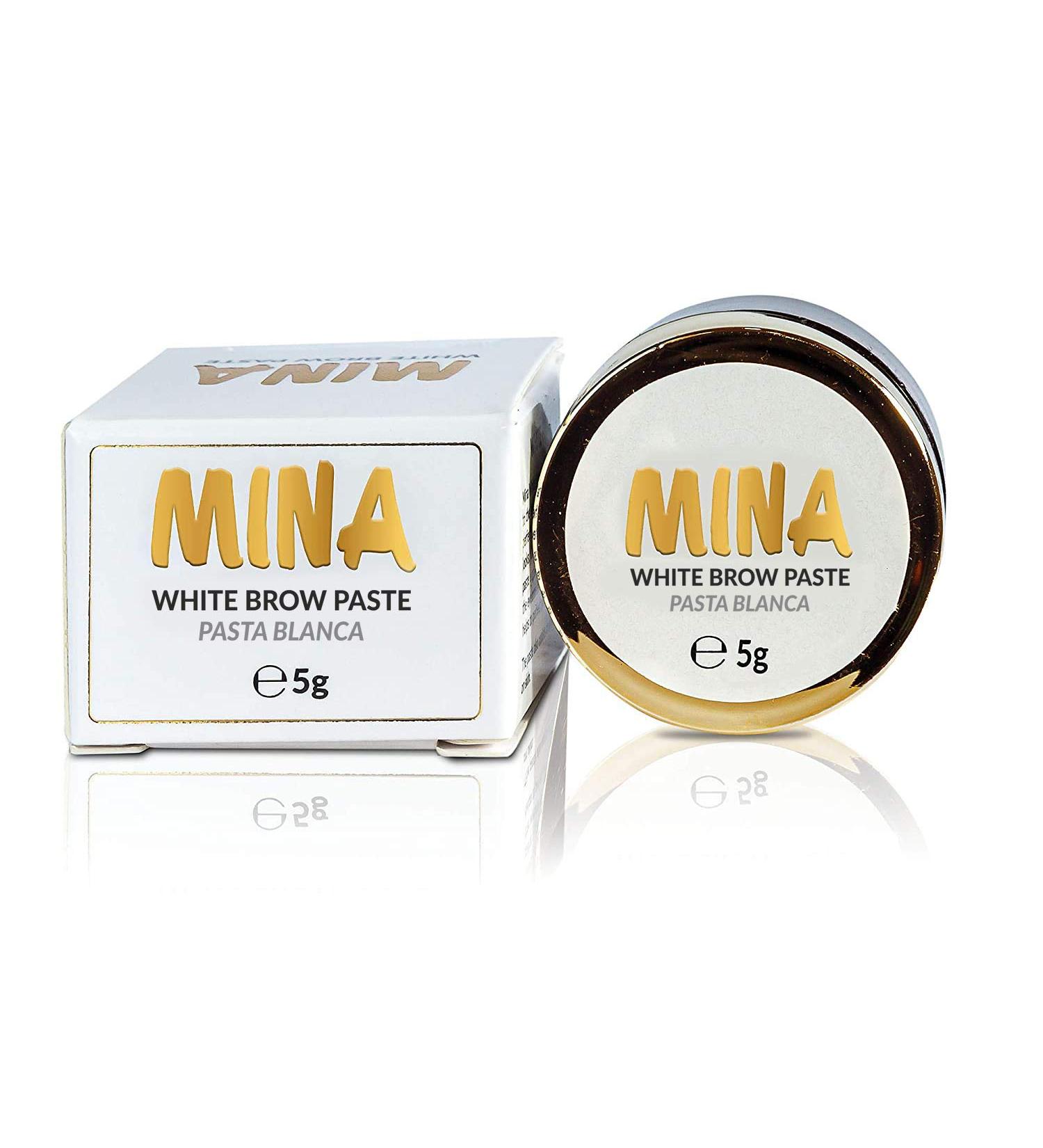 MINA White Brow Paste 5g - Define & Enhance Eyebrows | Ideal for Brow Tinting - Buy Online on SooperMarket.com