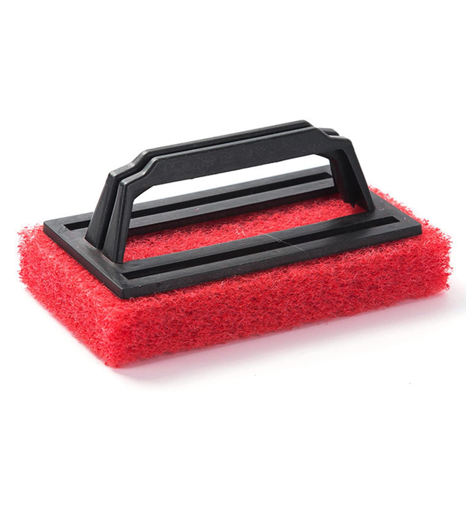 Scrub Sponge Brush with Handle Tub and Tile Cleaning Brush for Cleaning Bathroom Multiple Use Sponge Brush Scrubber Red - Buy Online on SooperMarket.com