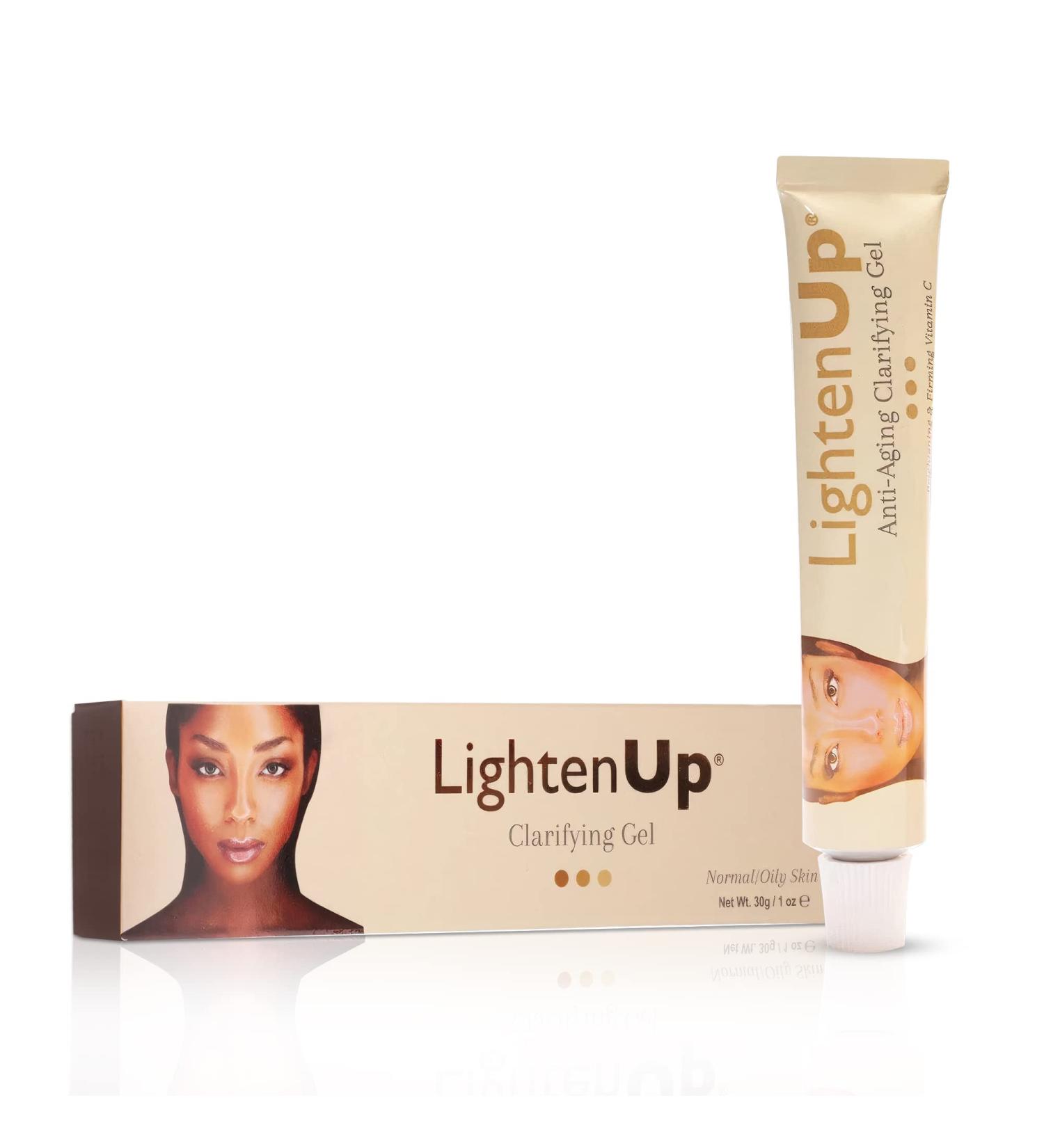 LightenUp Anti-Aging Skin Brightening Gel - 1 Fl oz | With Alpha Arbutin, Argan Oil, Vitamin C - Buy Online on SooperMarket.com