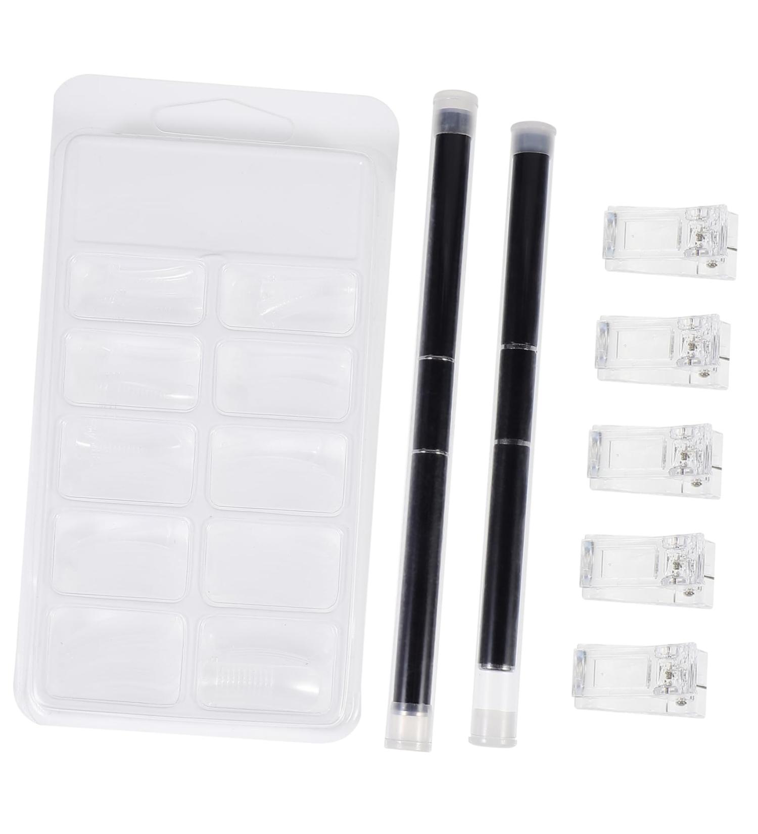PLAFOPE 1 Set Nail Extension Set Nail Tools for Nail Art Nail Decoration Tool Nail Extension Brush Finger Extension Manicure Tool Nail Patch Fixing Clips Nail Art Tools Nail Clip Plastic - Buy Online on SooperMarket.com