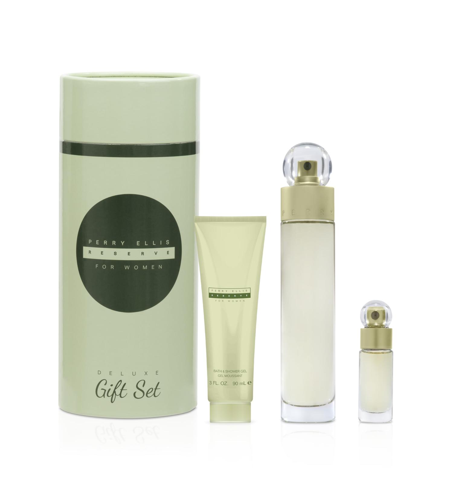 Perry Ellis Reserve for Women 3-Piece Gift Set 3.4 Fl Oz (Pack of 1) - Buy Online on SooperMarket.com