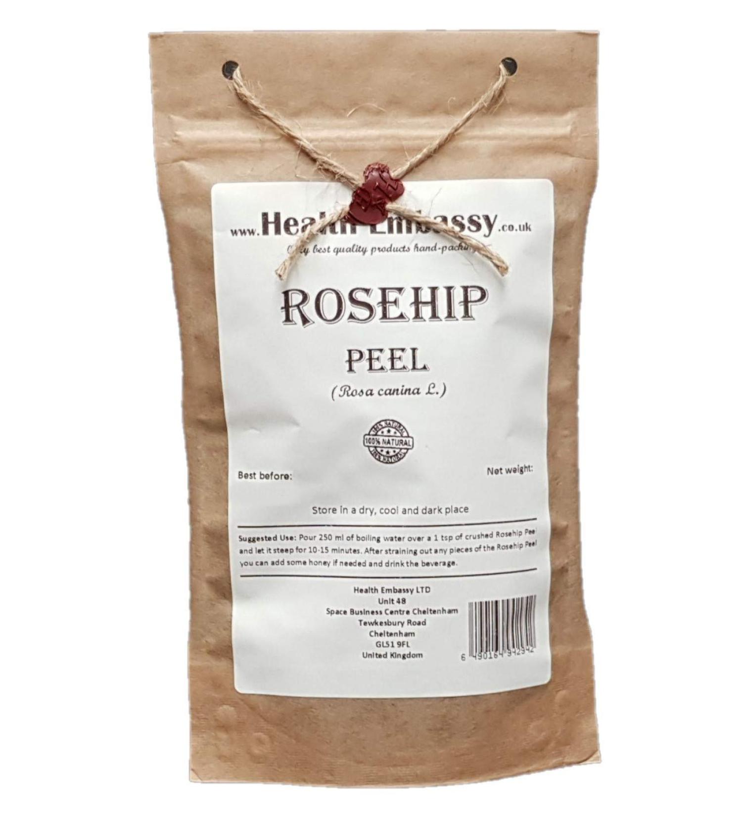 Rosehip Peel/S ch es De Cynorhodon Th (Rosa Canina) - Health Embassy 100% - Natural (100g) - Buy Online on SooperMarket.com