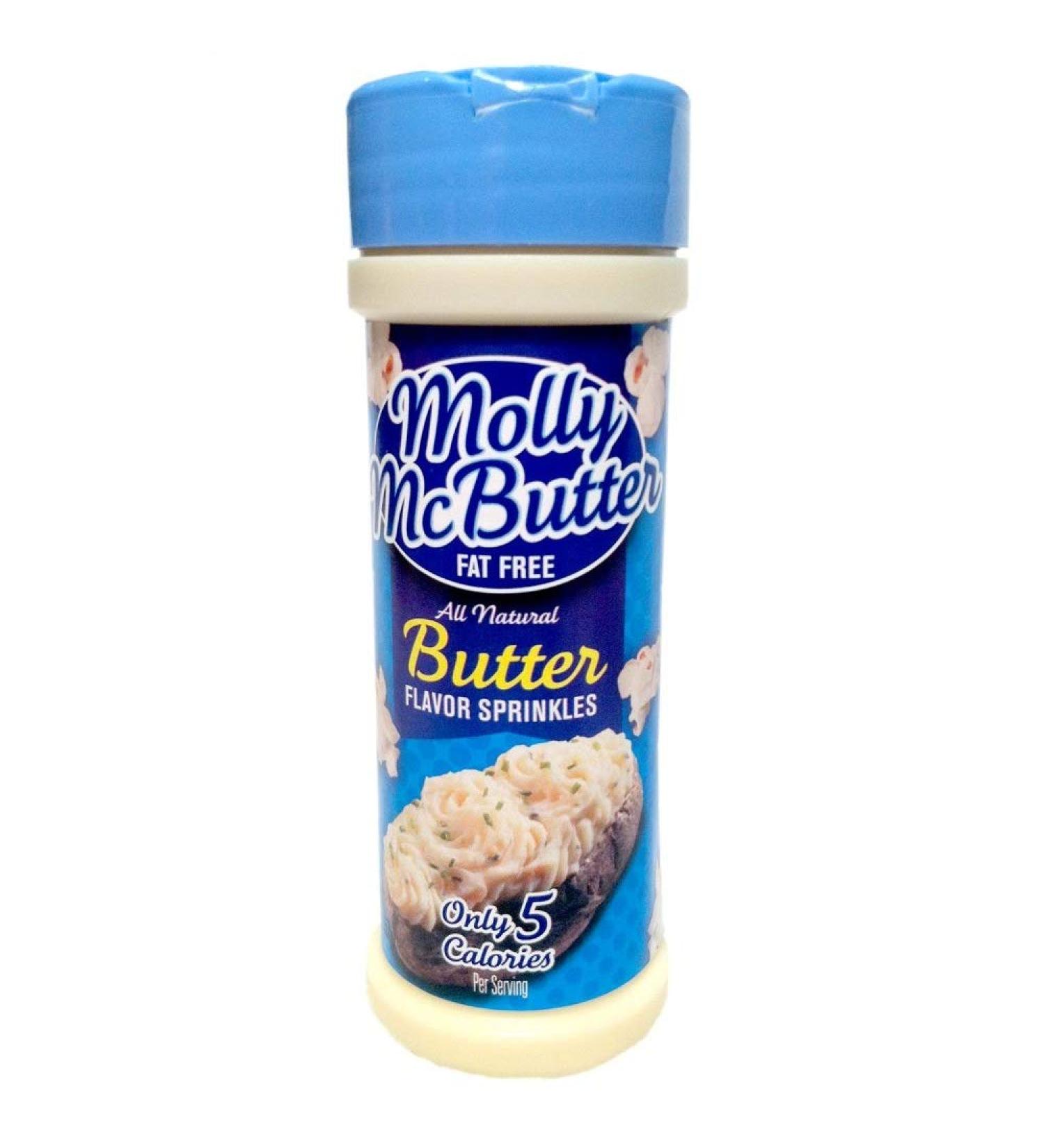 Molly McButter, Natural Butter Flavor Sprinkles, 2oz Container (Pack of 3)