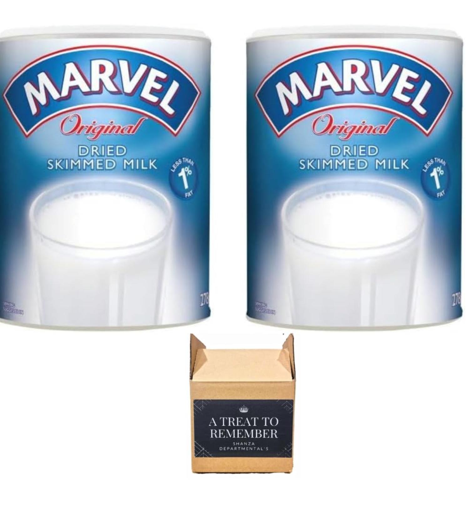 Marvel Original Dried Skimmed Milk 278g - (Pack of 2)