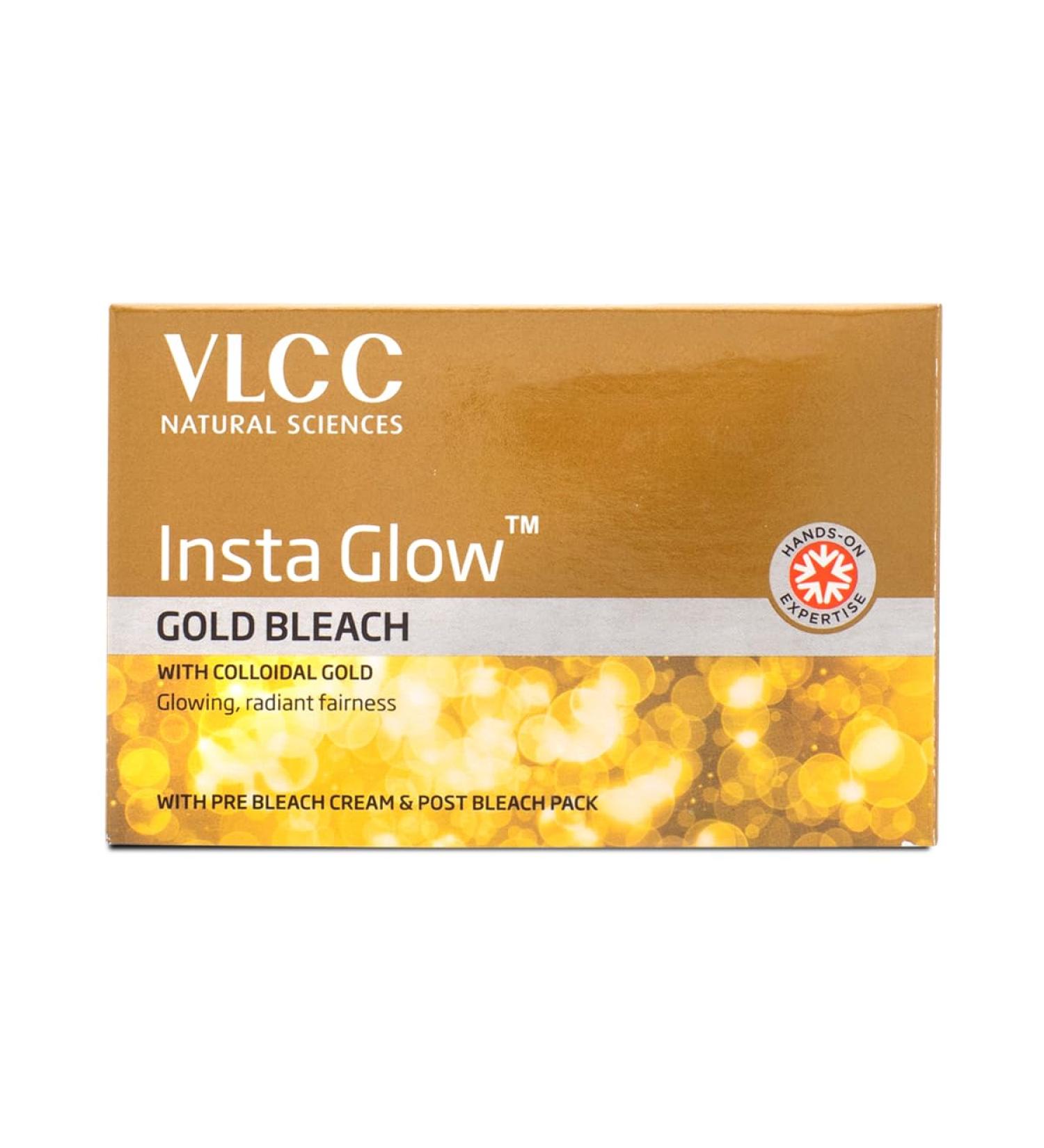 VLCC Insta Glow Gold Bleach Salon 342Gm - Buy Online on SooperMarket.com