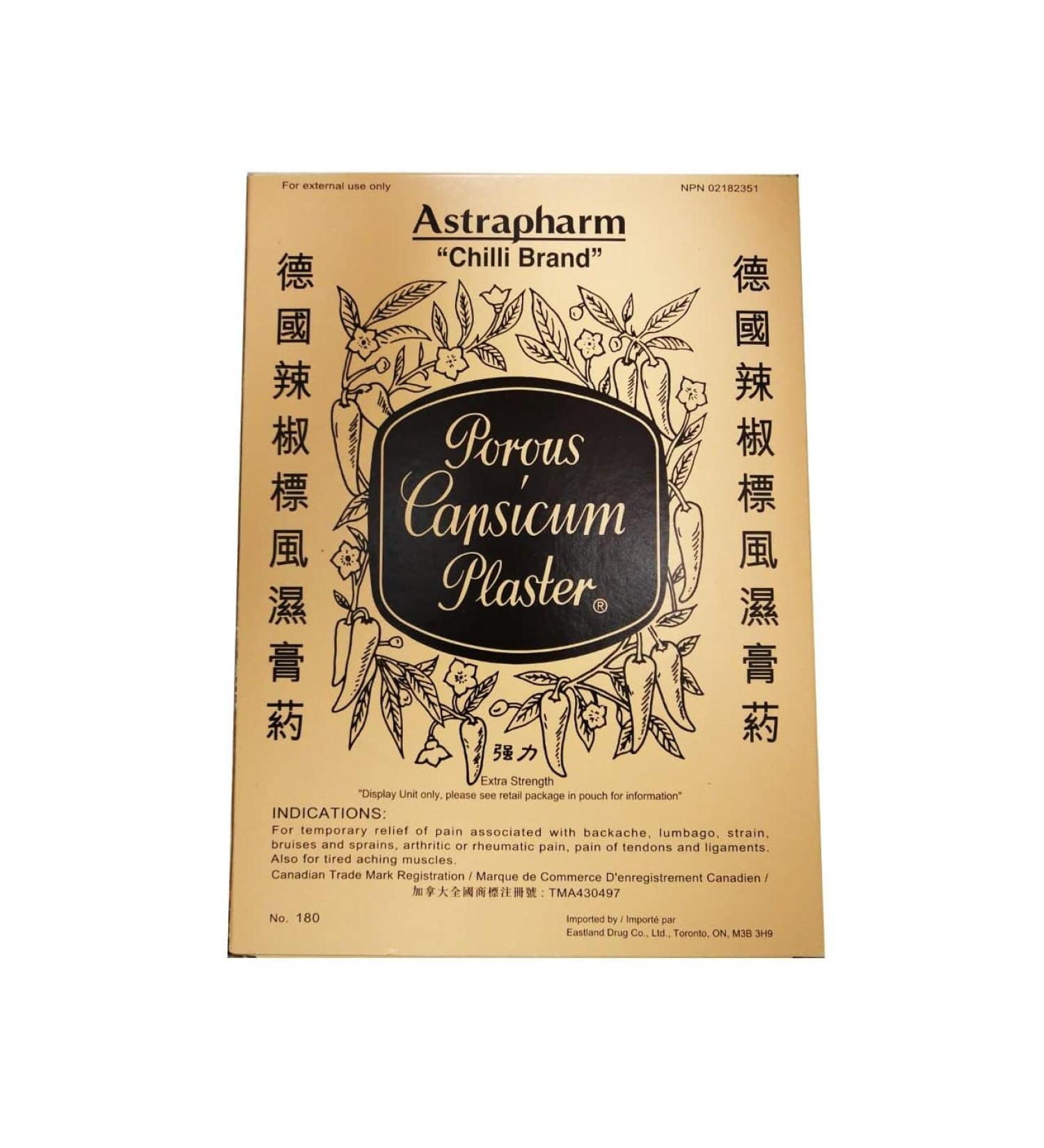 Astrapharm Chilli Brand Porous Capsicum Plaster 24 patches. - Buy Online on SooperMarket.com