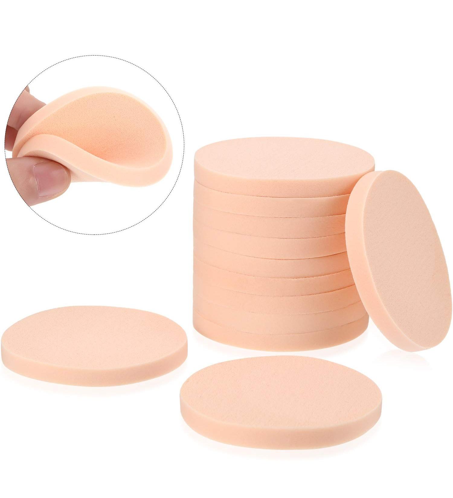 12 Pc Face Paint Sponge Set - Round Foam Puffs for Adults - Makeup Applicator Kit - Buy Online on SooperMarket.com