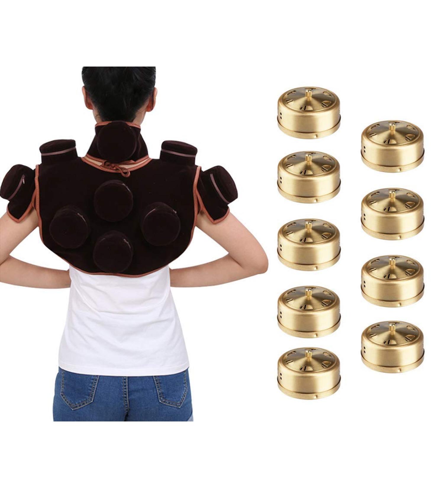 Moxibustion Box Moxa Burner Box Set - Acupuncture Moxa Box Moxibustion Burner Holder Box with 9 Boxes and Carry On Band for Neck Shoulder Acupuncture Point Pain Relive/NO Moxa Cone (B) - Buy Online on SooperMarket.com
