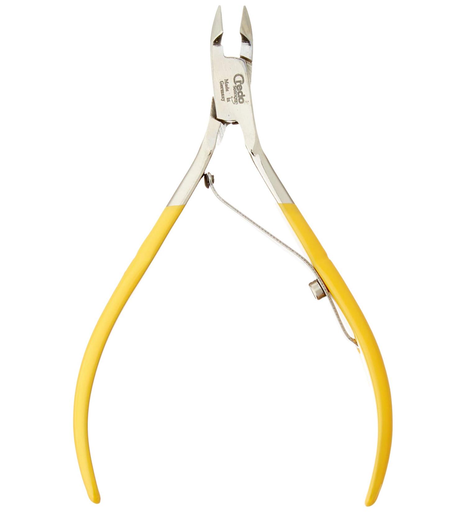 CREDO Skin Nippers 10 cm - Nickel-Plated Yellow | High-Quality Nail Care Tool for International Shipping - Buy Online on SooperMarket.com