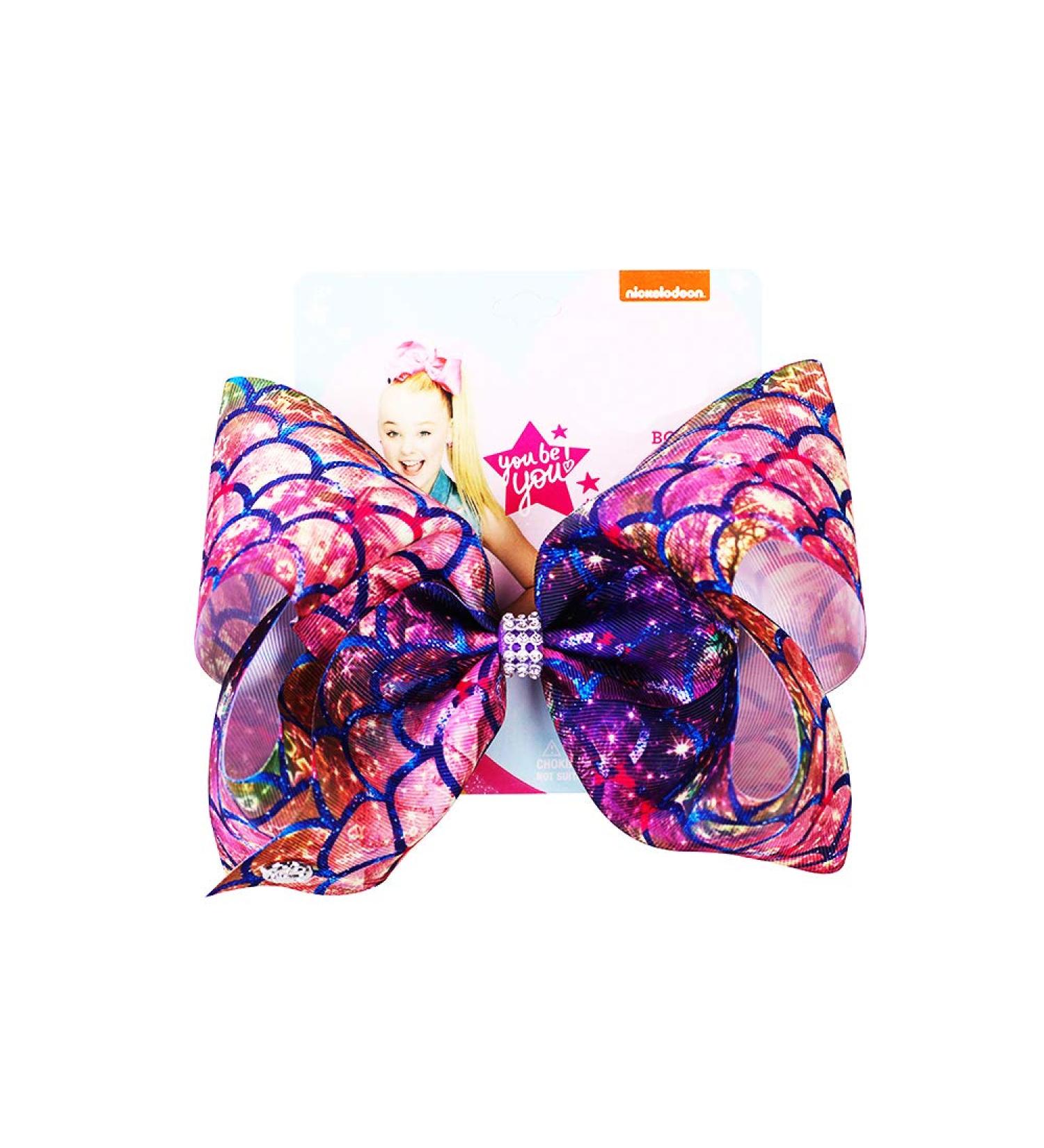 Siwa Style 8 Inch Large Mermaid Hair Bow Alligator Clips - Perfect Xmas Gift for Girls - Buy Online on SooperMarket.com