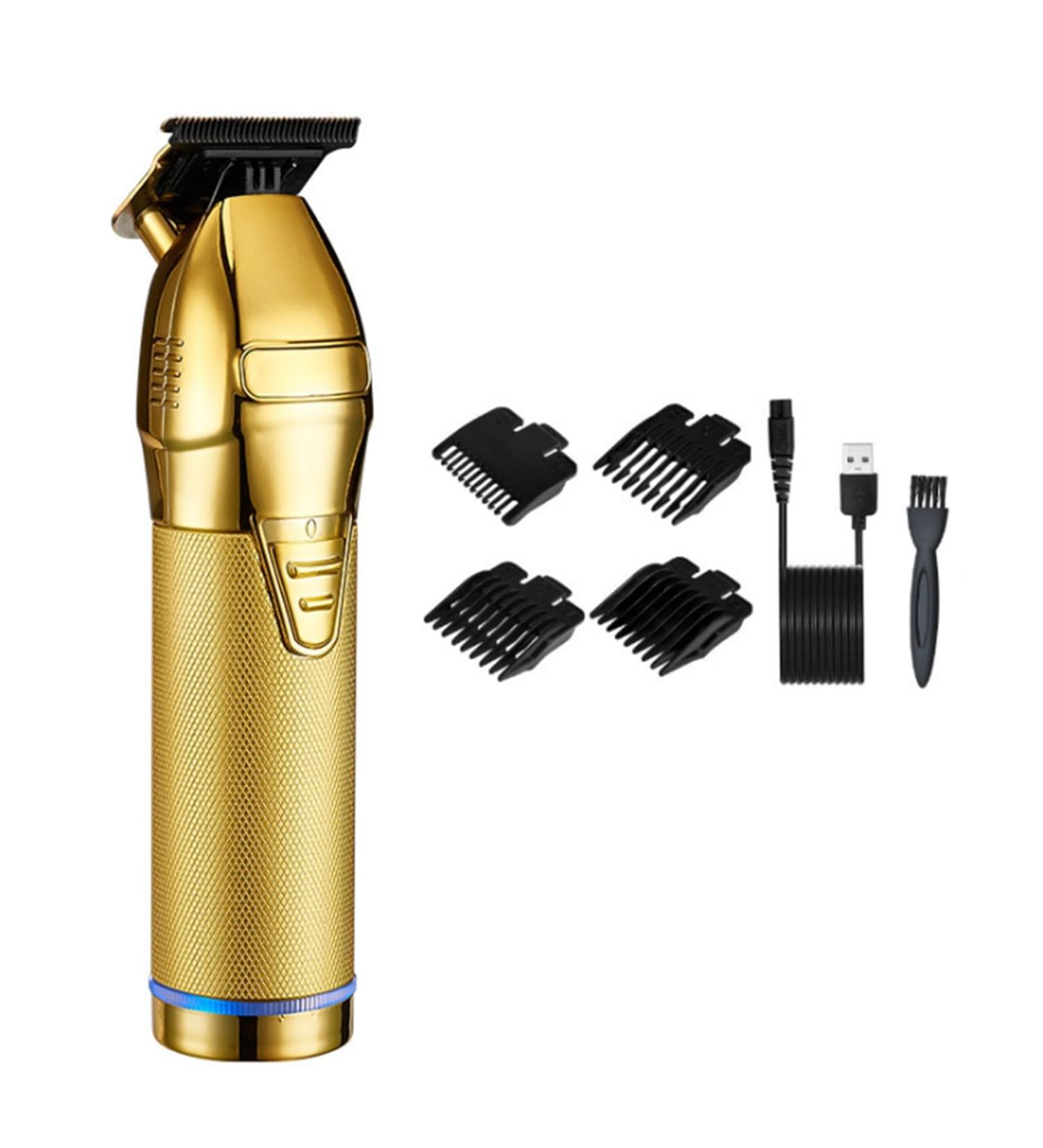 Buy Gold Hair Clippers for Men - Cordless Hair Cutting Trimmer Kit with Guide Combs & Beard Styling Tool - Buy Online on SooperMarket.com