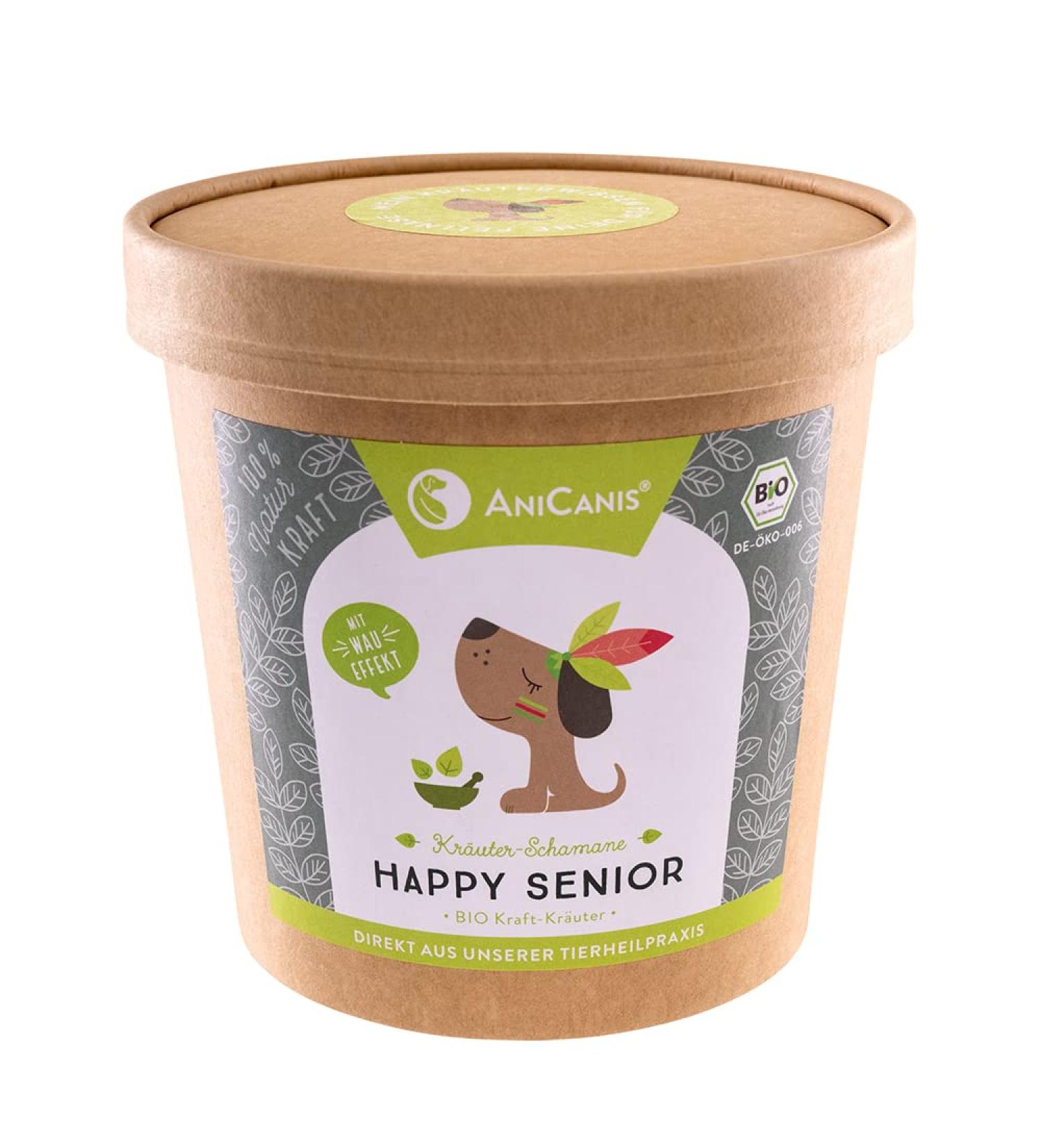Anicanis Bio Herbal Mix for Happy Senior Dogs - Organic 100g | Vet-Approved Natural Formula for Older Pets - Buy Online on SooperMarket.com
