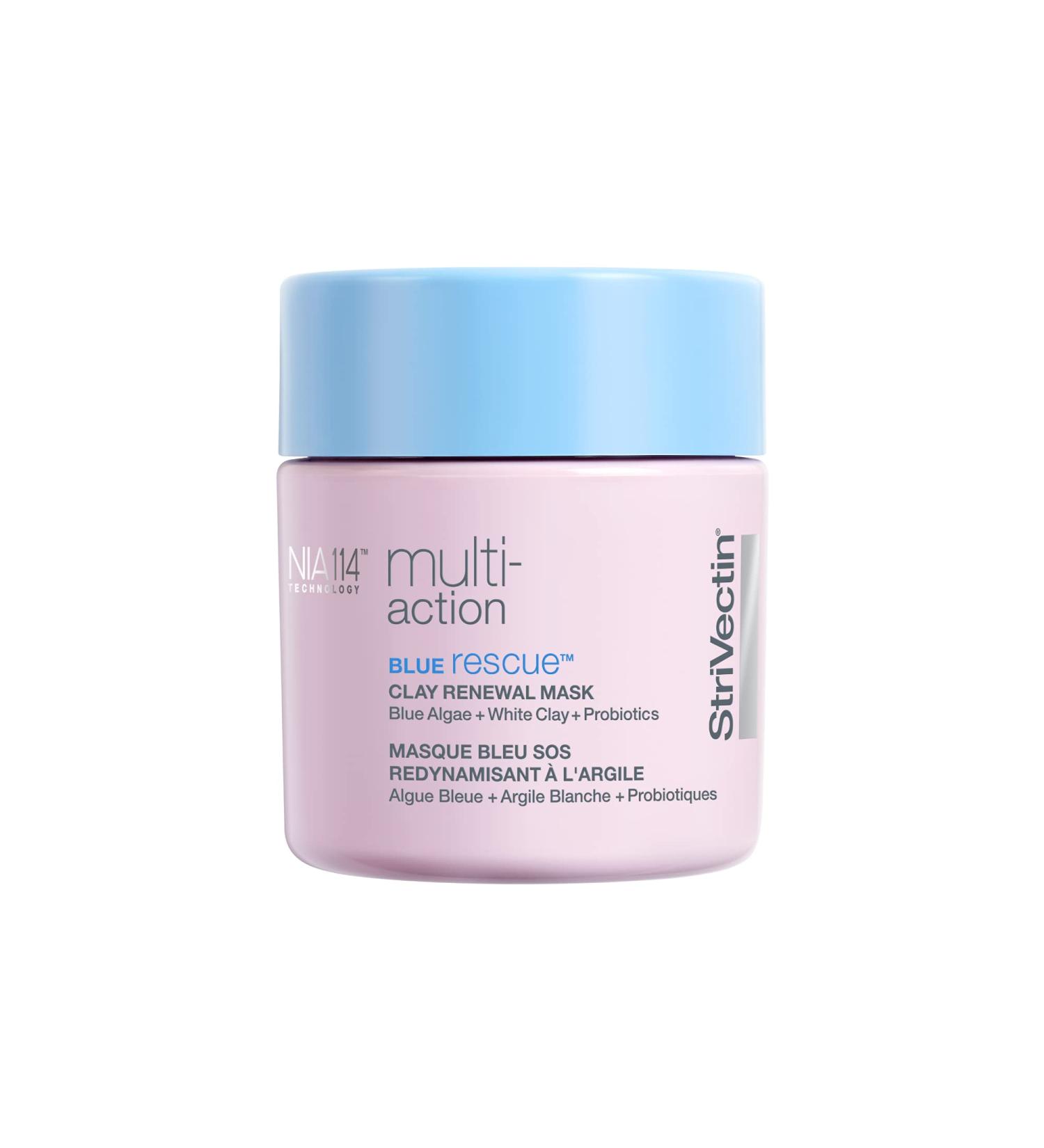 StriVectin Multi-Action Blue Rescue Clay Renewal Face Mask 3.20 oz - Targets Fine Lines, Enlarged Pores, and Dull Skin - Buy Online on SooperMarket.com