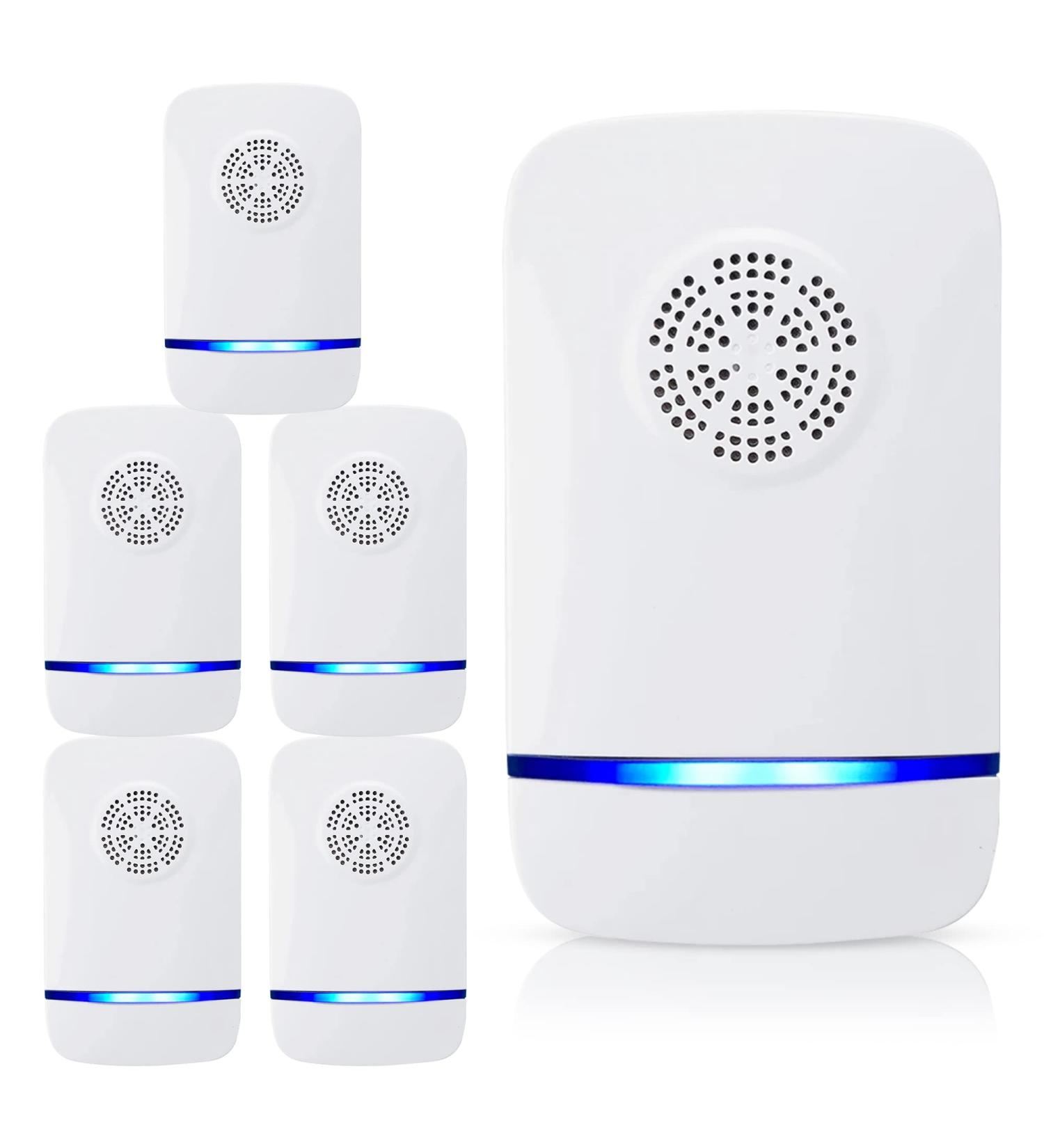 Ultrasonic Pest Repeller - Indoor Electronic Rodent Control Plug-in for Mosquitos, Roaches, Spiders, Mice & Bugs - Pack of 6 - Buy Online on SooperMarket.com