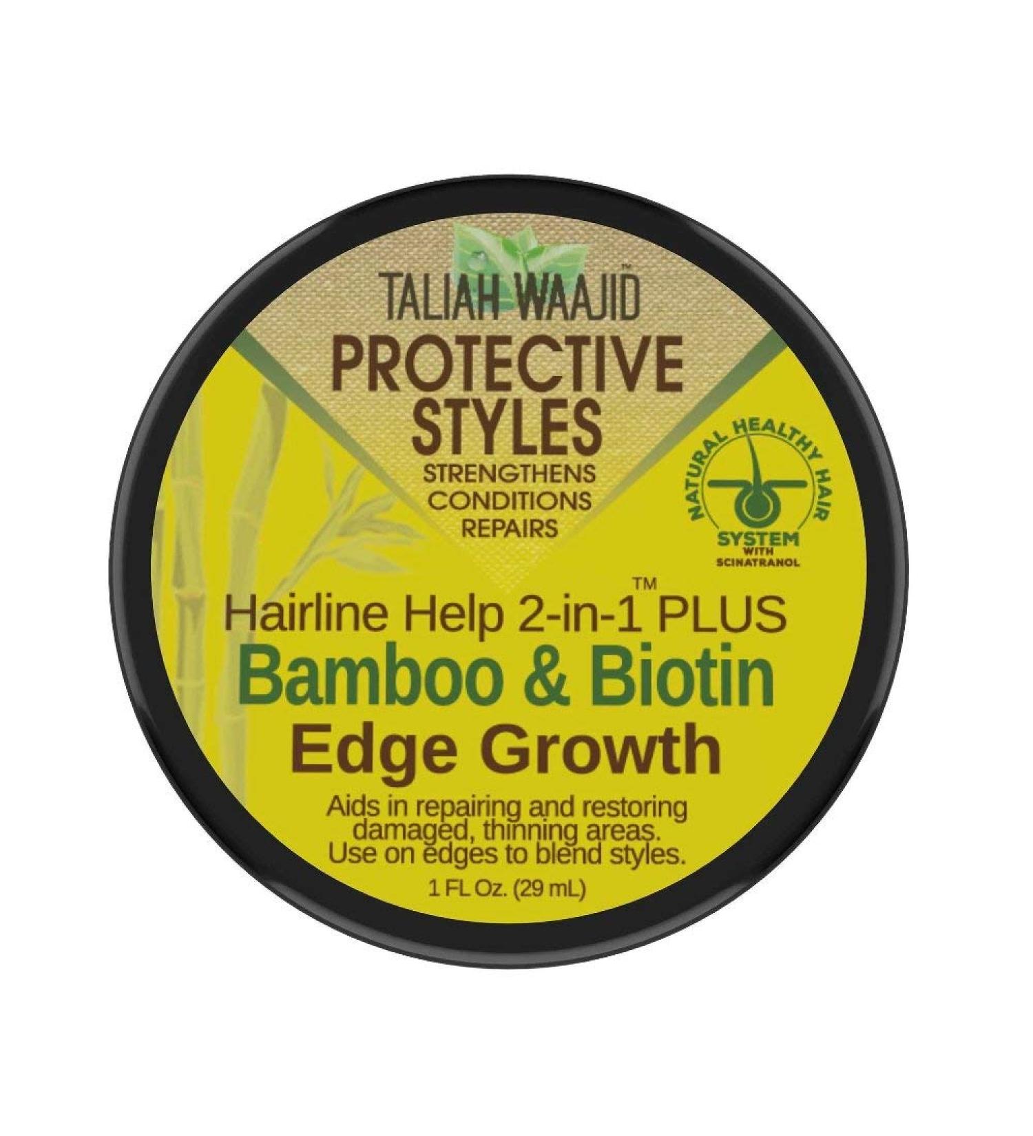 Taliah Waajid Protective Styles Hairline Help 2-in-1 Plus Bamboo & Biotin Edge Growth  1oz