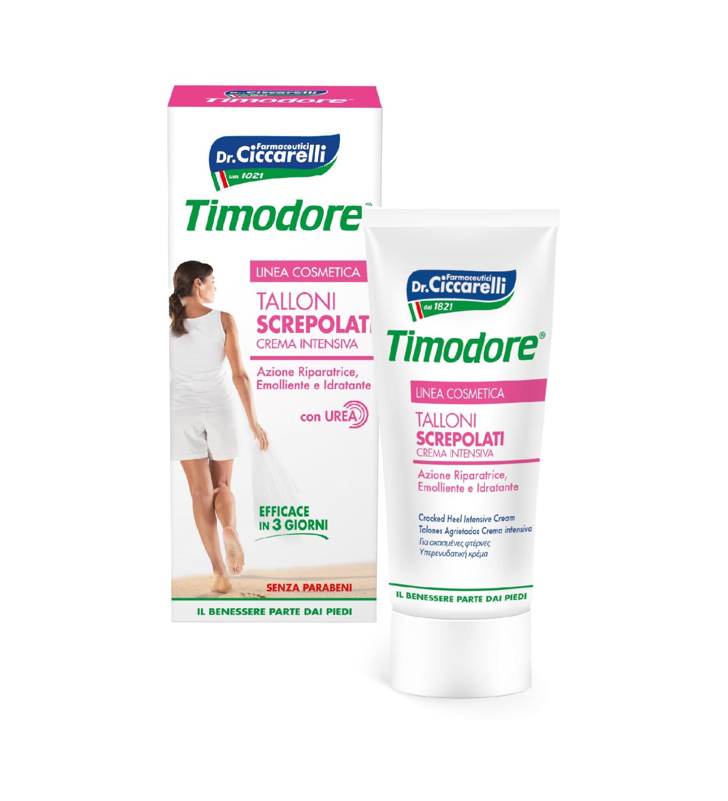 Timodore Intensive Heel Cream - Repair Nourish & Moisturize Dry Heels | Made in Italy | 75ml Dermatologically Tested - Buy Online on SooperMarket.com