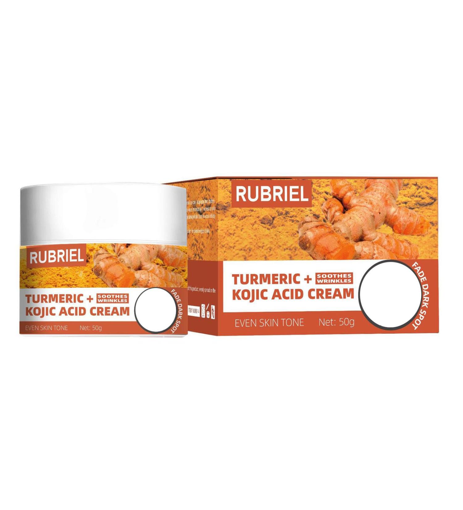 Turmeric Kojic Acid Face Cream- Natural Turmeric Skin Brightening Lotion for Face & Body Anti-Aging Cream Turmeric Face Moisturizer for Dark Spots Dry Skin Hydrating Firming Even Tone - Buy Online on SooperMarket.com