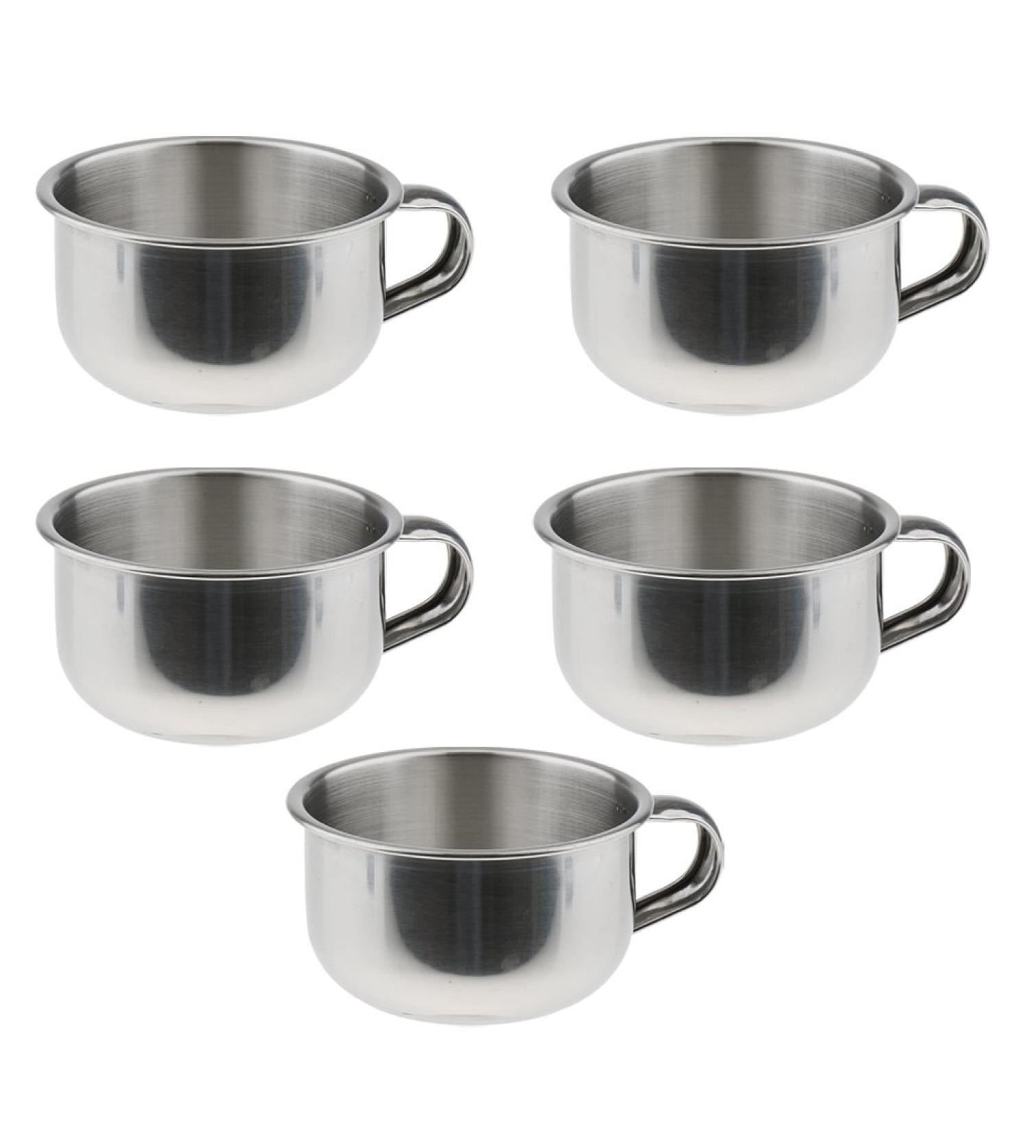 Buy F Fityle 5 Pieces Stainless Steel Beard Shaving Bowl Set for Men | Premium Barber Essentials for Grooming | International Shipping Available - Buy Online on SooperMarket.com