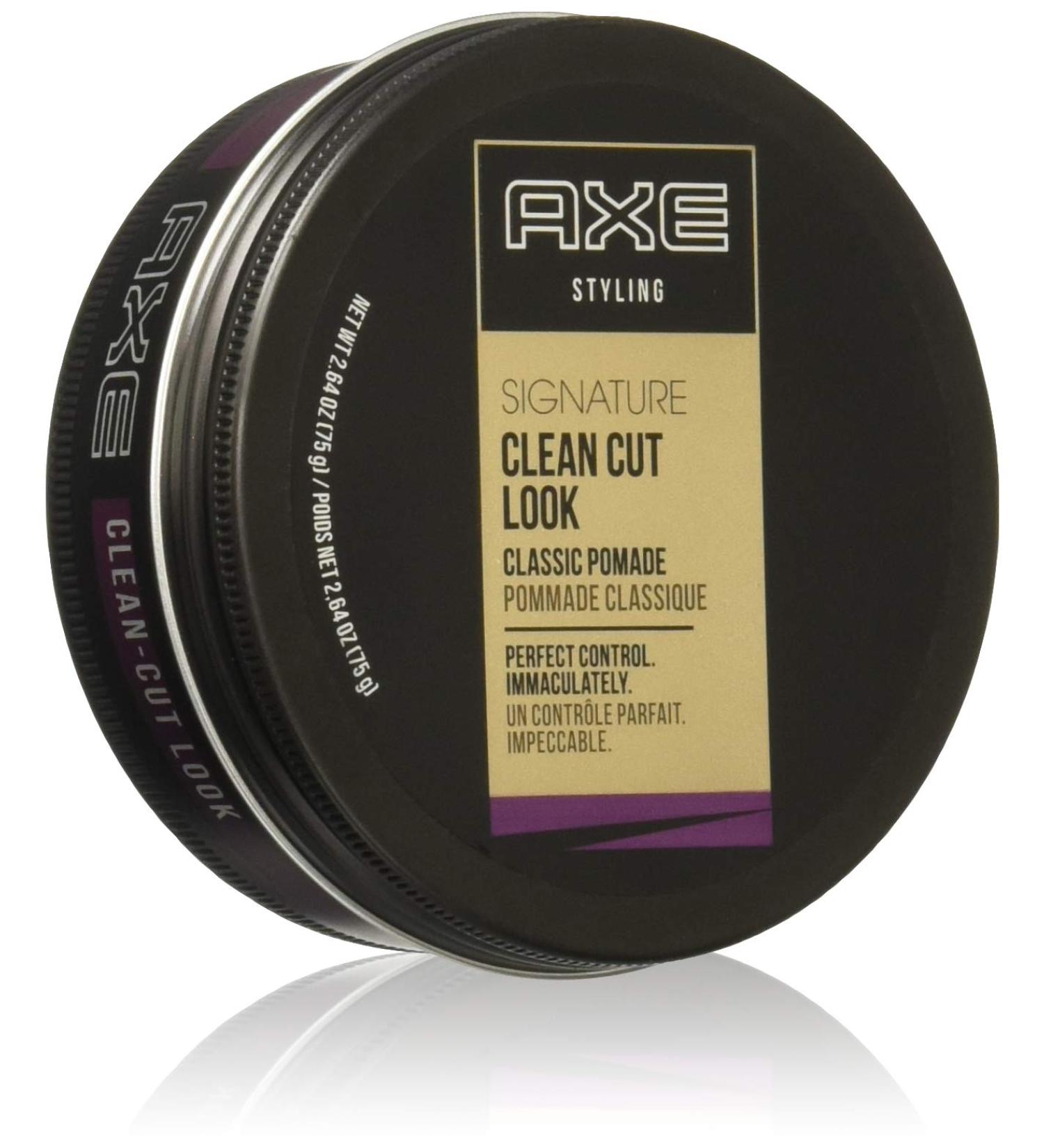 AXE Signature Clean Cut Look Classic Pomade, 2.64 Oz (Pack of 2) Clean Cut Look 2.64 Ounce (Pack of 2)