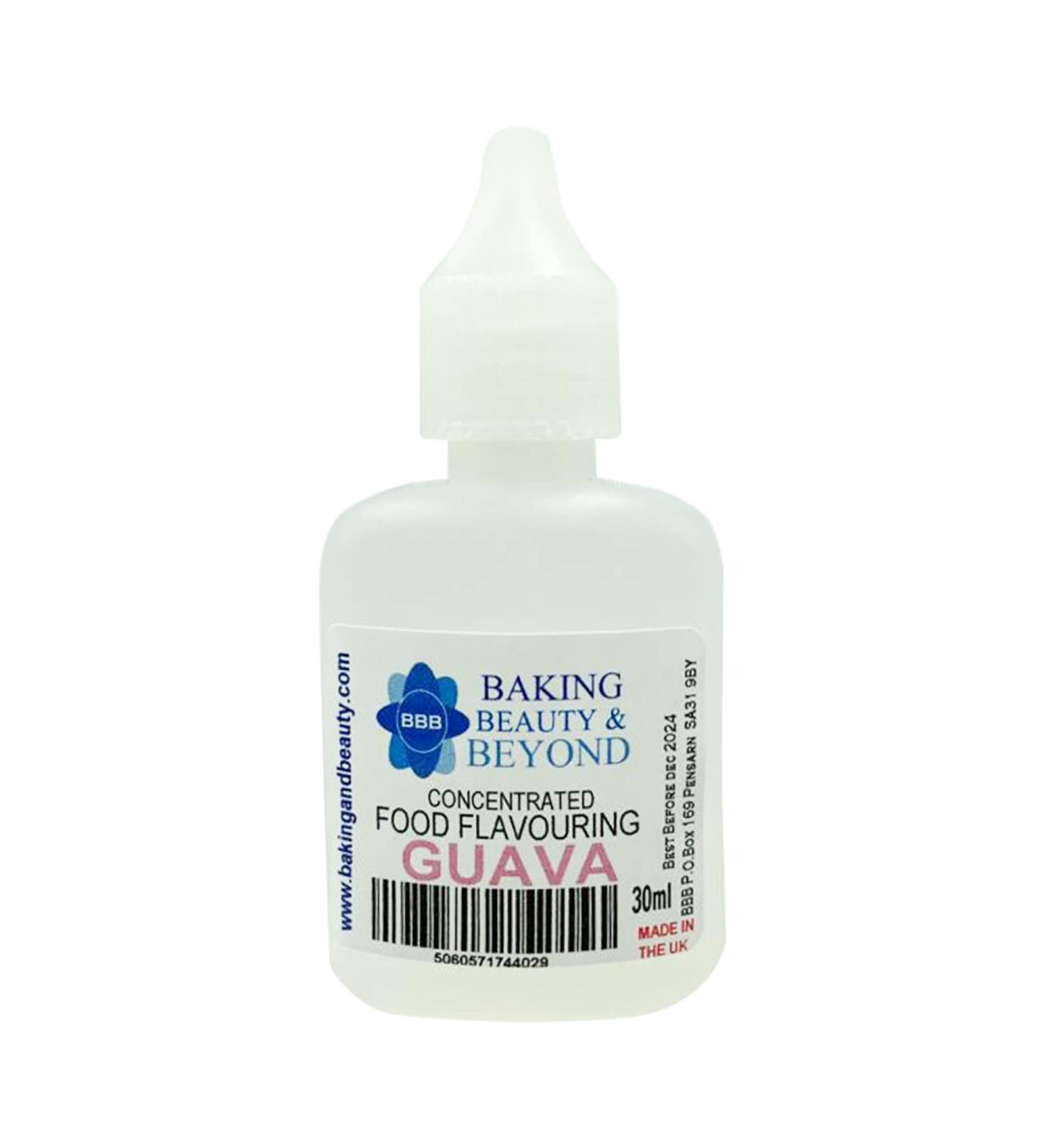 Baking Beauty and Beyond Concentrated Food Flavouring Oil - Dozen of Professional Quality Food Grade Flavouring Oil for Candy Making Baking Cooking Lip Balm and Lip Gloss - Guava (30ml) - Buy Online on SooperMarket.com