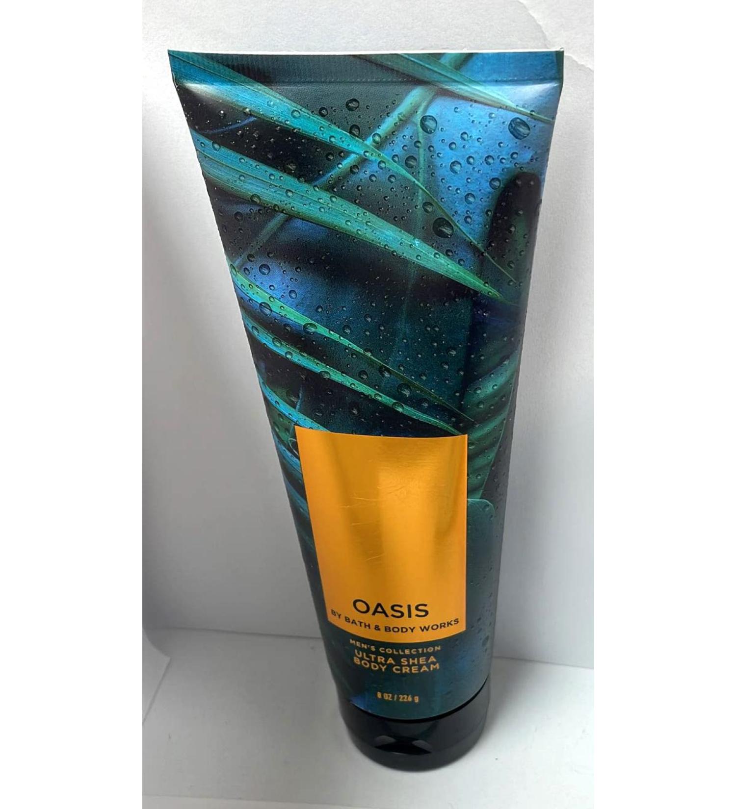 Bath & Body Works Men's Ultra Shea Body Cream 8 oz - Oasis Scent | Moisturizing Body Lotion for Men - Buy Online on SooperMarket.com