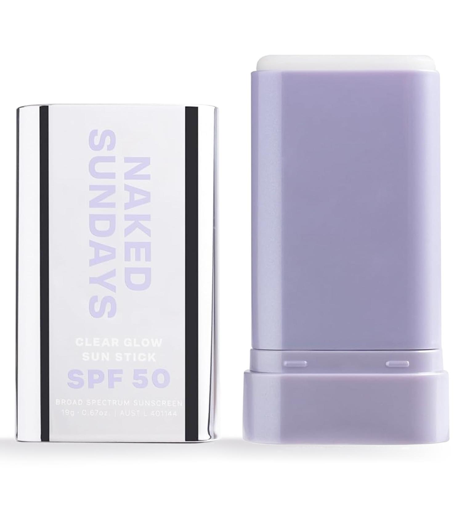 Naked Sundays SPF50 Clear Glow Sun Stick - Unscented Universal & Clear - 19G | Best International Shipping - Buy Online on SooperMarket.com