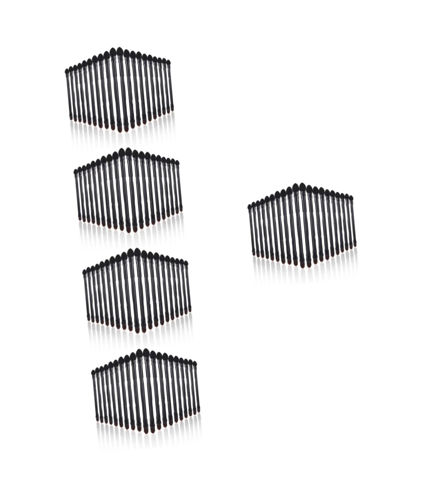 Baluue 100 Pcs Double Eye Shadow Makeup Blending Sponge Makeup Brush Eyeshadow Smudge Brush Black Plastic - Buy Online on SooperMarket.com