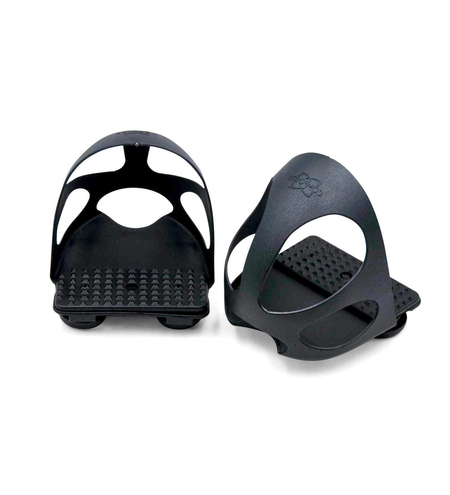 Compositi Stirrup Insert with Slip Protection - 1 Pair (2 Pieces) for Children | Black Safety Stamping Iron Insert with Cap - International Shipping Available - Buy Online on SooperMarket.com
