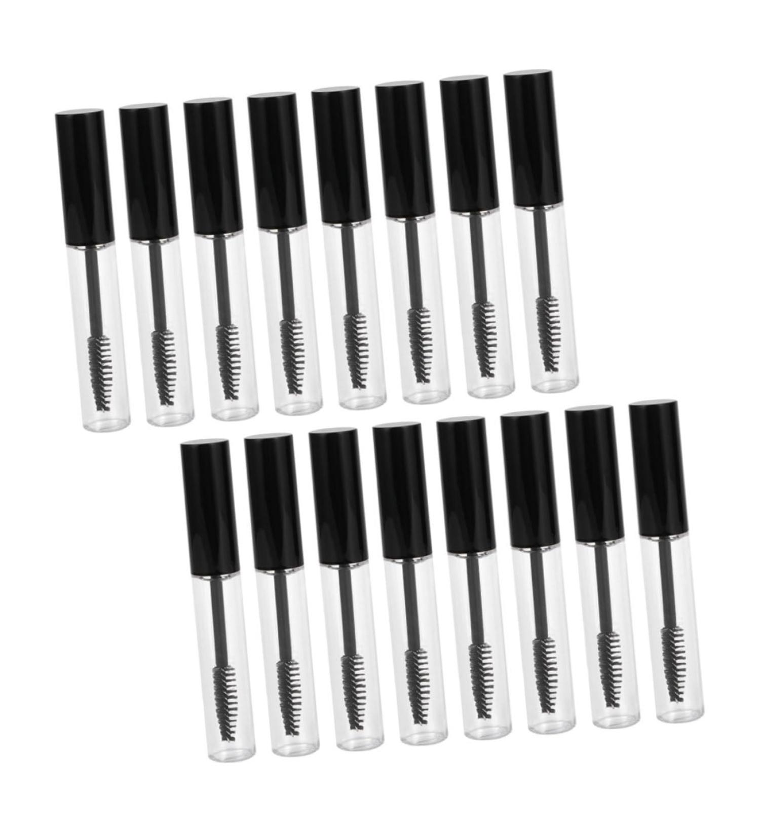 Healvian 32 Pcs Mascara Tube Transparent Balm Tube Empty Mascara Bottle and Brush Eyelash Brush Tube Plastic 1 g (Pack of 1) Blackx2pcs - Buy Online on SooperMarket.com
