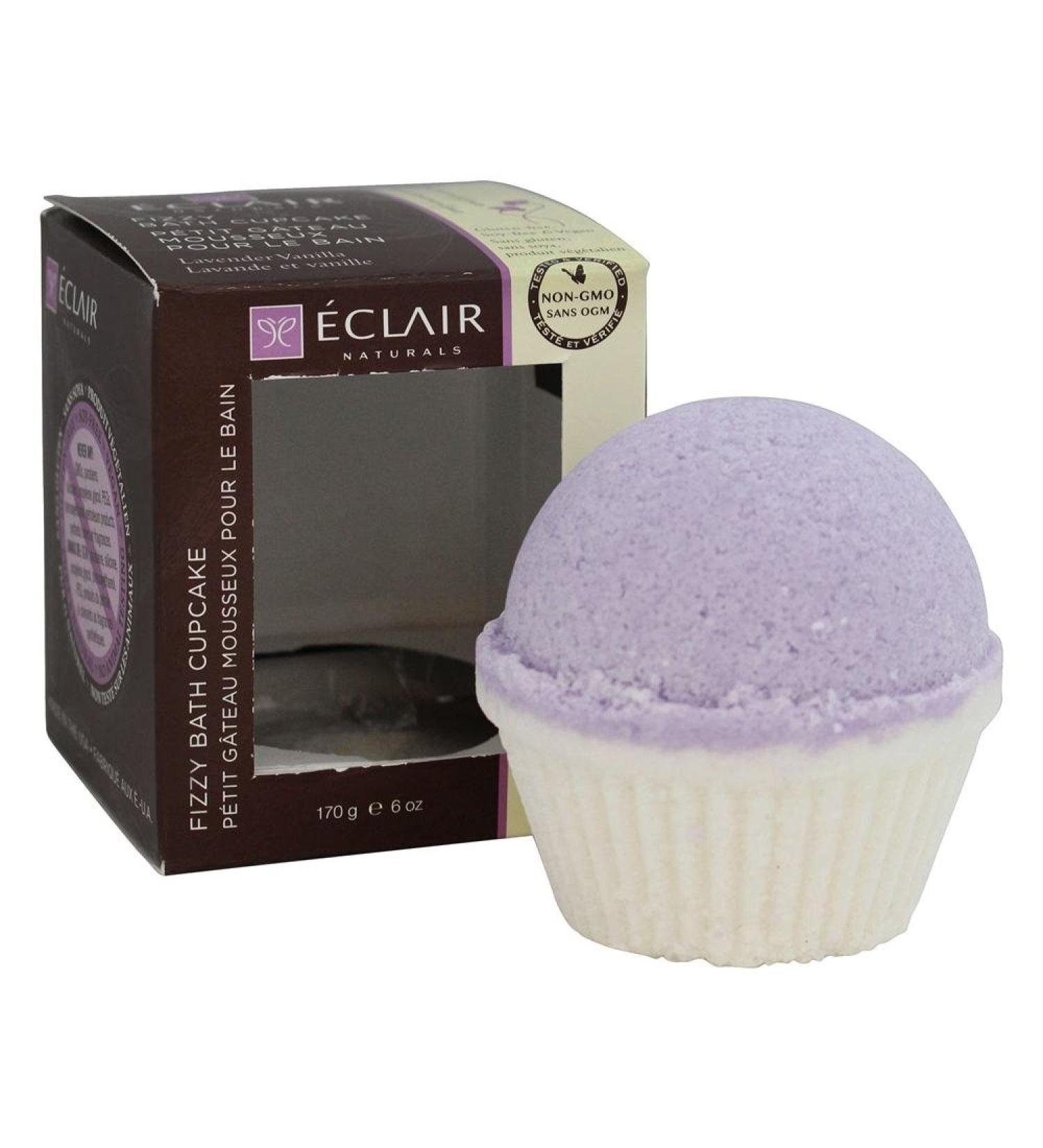 Eclair Naturals Lavender Vanilla Fizzy Bath Cupcake 6 oz - Buy Online on SooperMarket.com