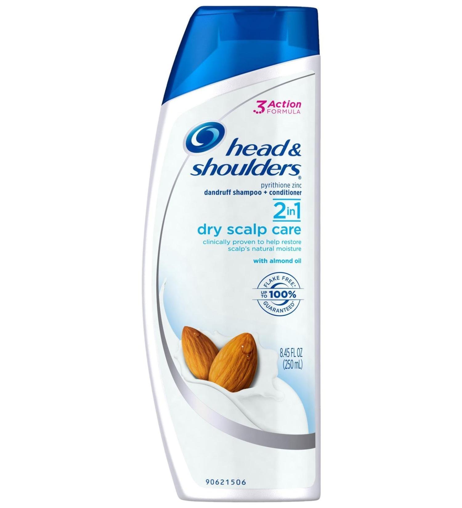 Head & Shoulders Dry Scalp Care 2-in-1 Dandruff Shampoo + Conditioner with Almond Oil - 8.45 oz | International Shipping Available - Buy Online on SooperMarket.com
