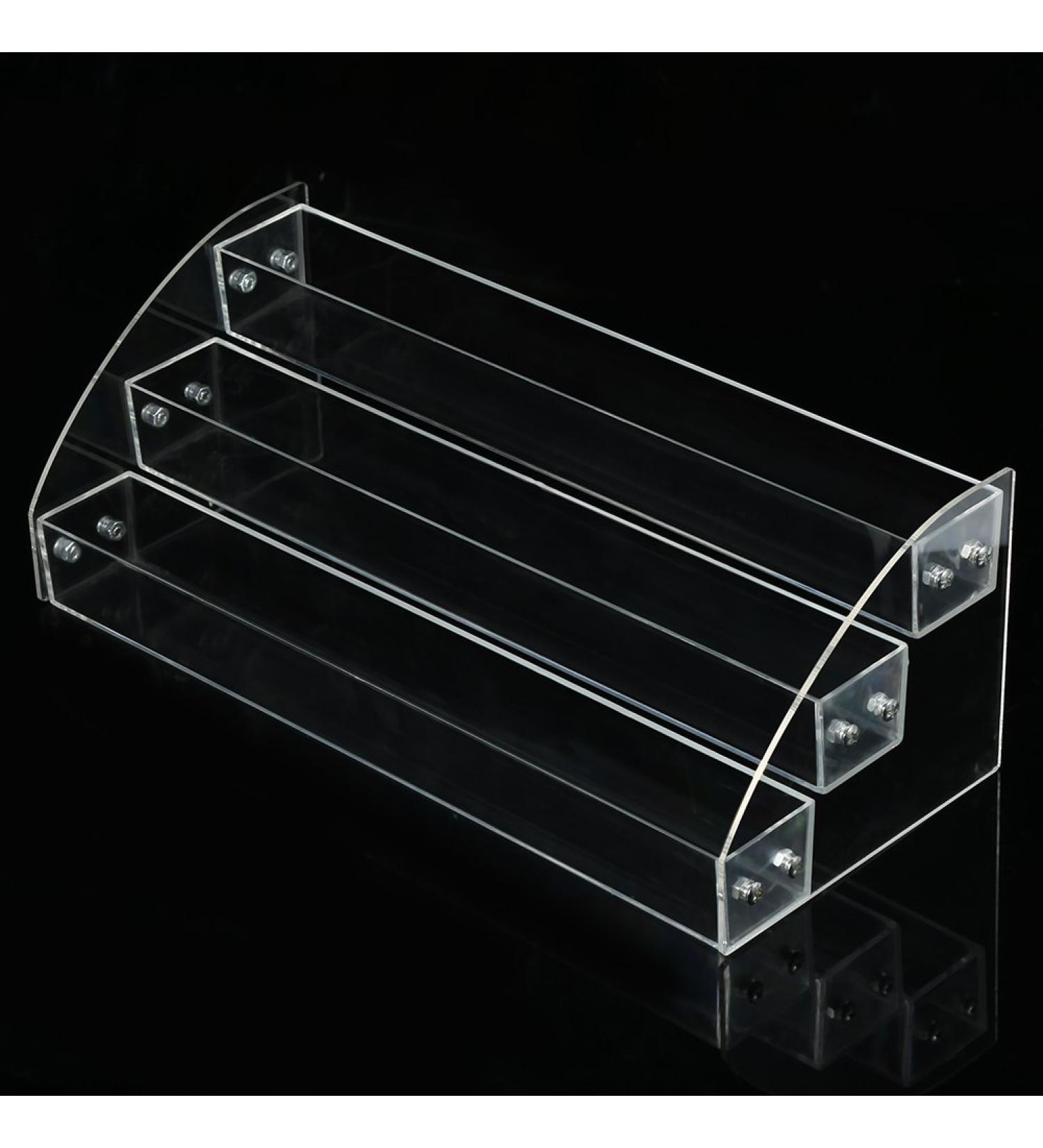Nail Polish Display Stand - 6 Types Acrylic Rack Organizer Holder | Three Layers | Ideal for Makeup Storage - Buy Online on SooperMarket.com