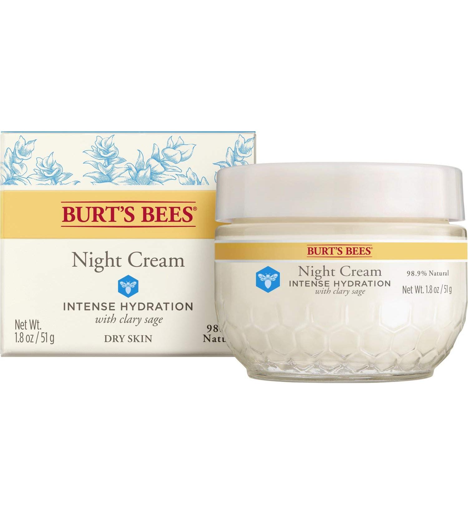 Burt's Bees Intense Hydration Night Cream 1.8 Oz - Moisturizing Night Lotion - Buy Online on SooperMarket.com
