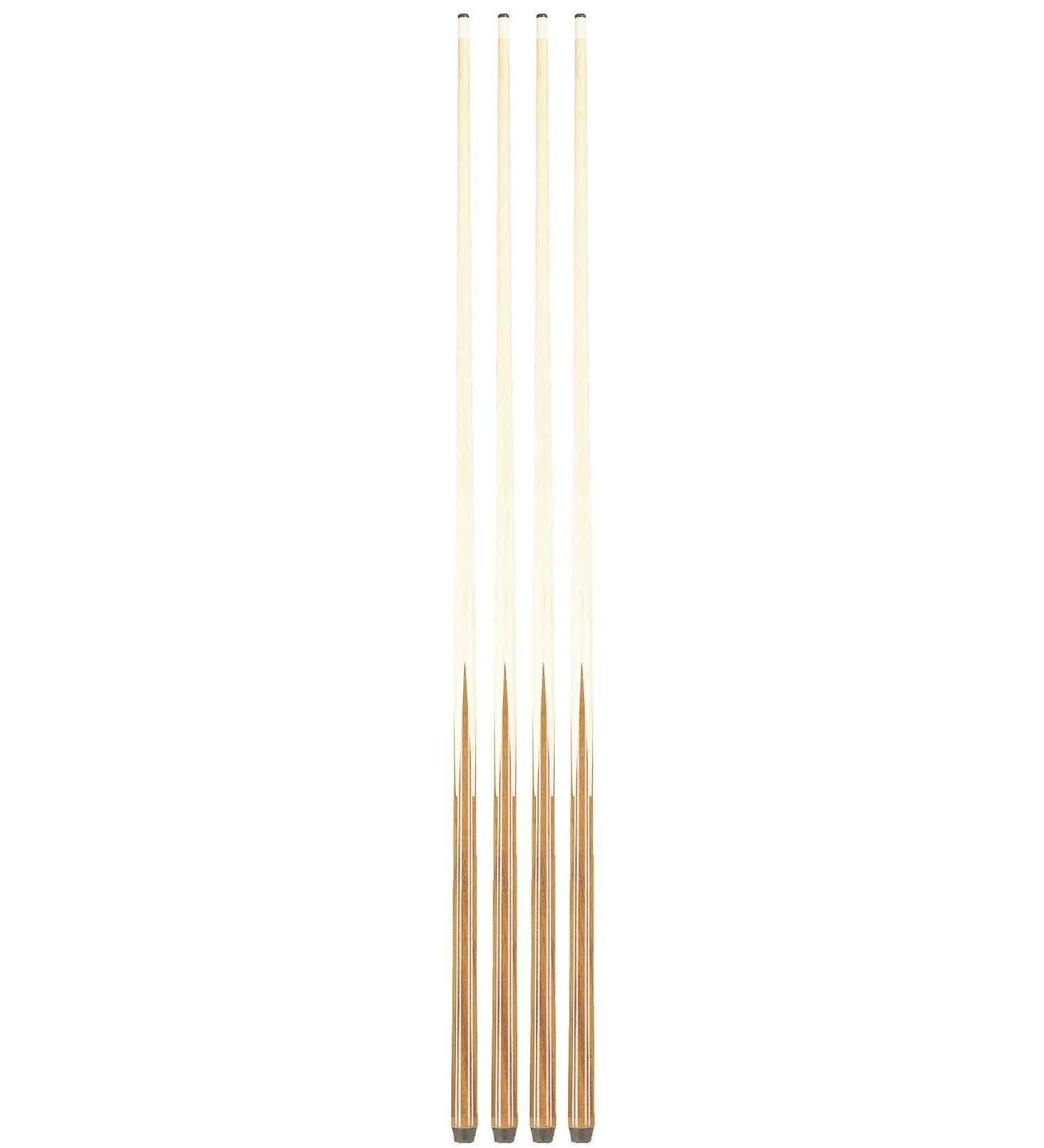 Players Set of 1 Piece Pool Cue Sticks - Professional Quality for Commercial Or Residential Use (4 or 8 Cues) 4 Cues
