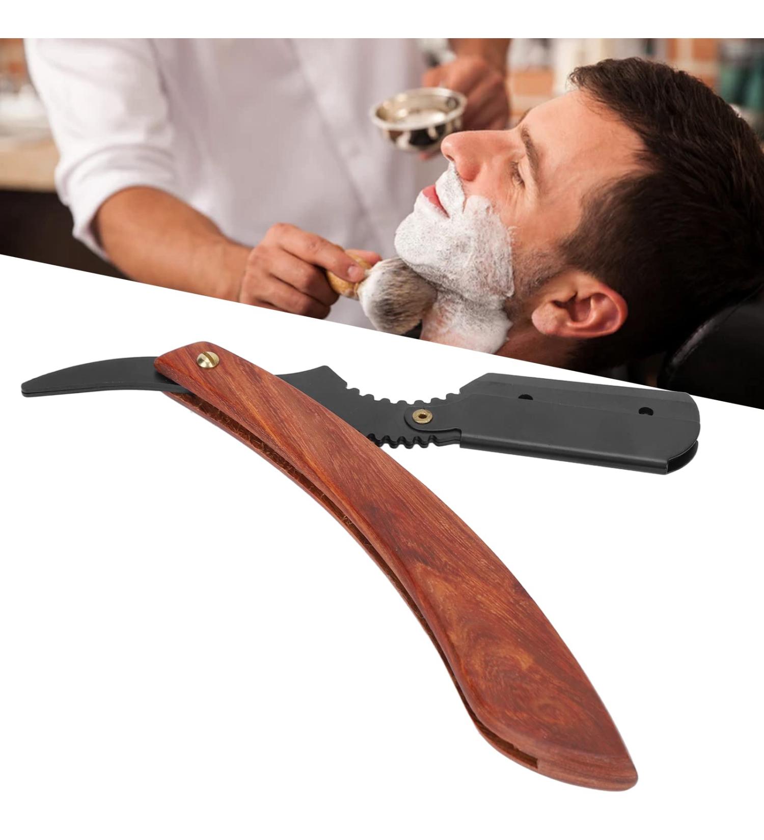 Vintage Straight Edge Razor - Premium Barber Quality Manual Razor for Mustache & Beard Grooming - Buy Online on SooperMarket.com