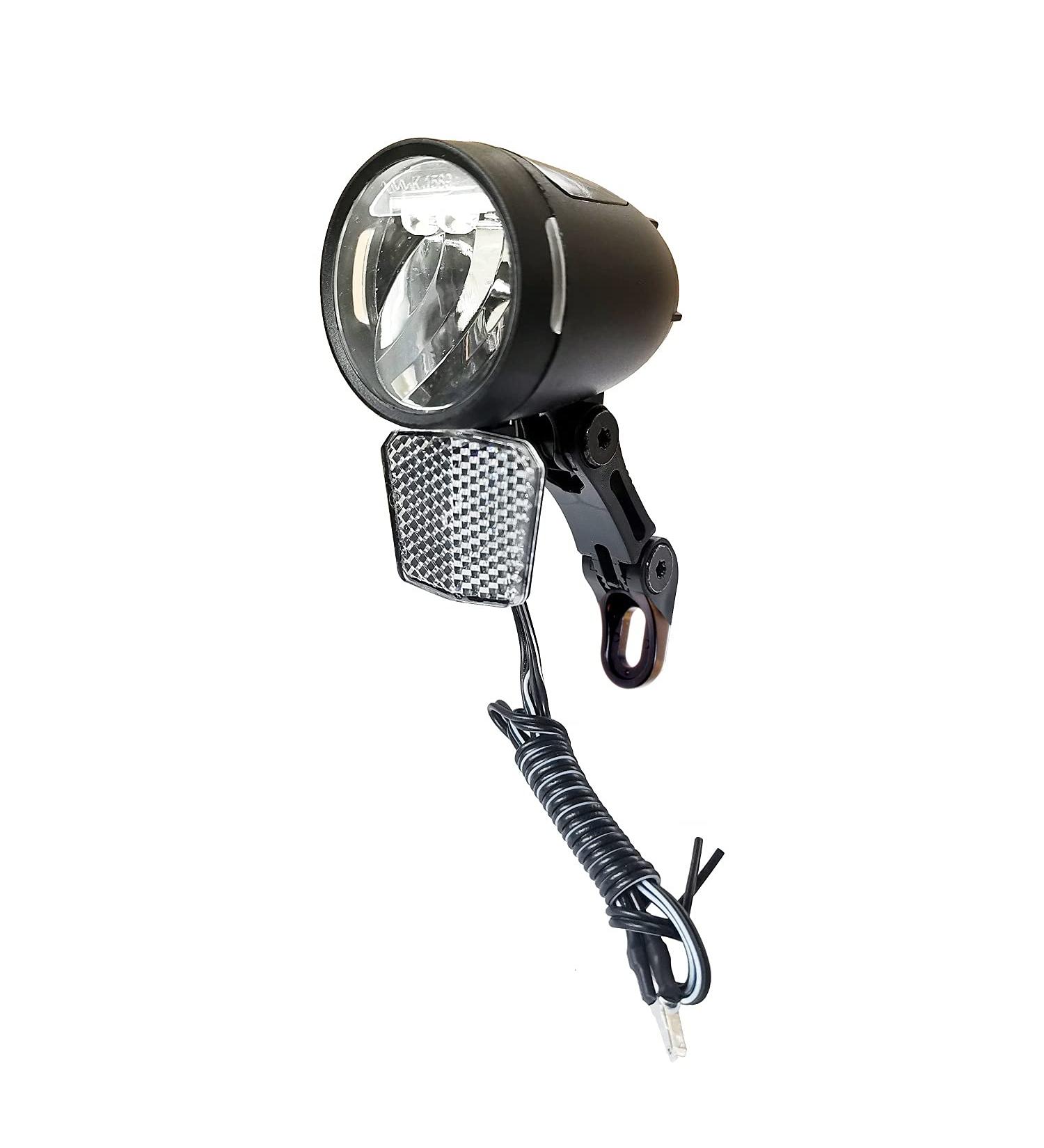 Buy LED Front Light 80 Lux | Parking Light Daylight & Brightness Sensor | Hub Dynamo - Black | International Shipping Available - Buy Online on SooperMarket.com