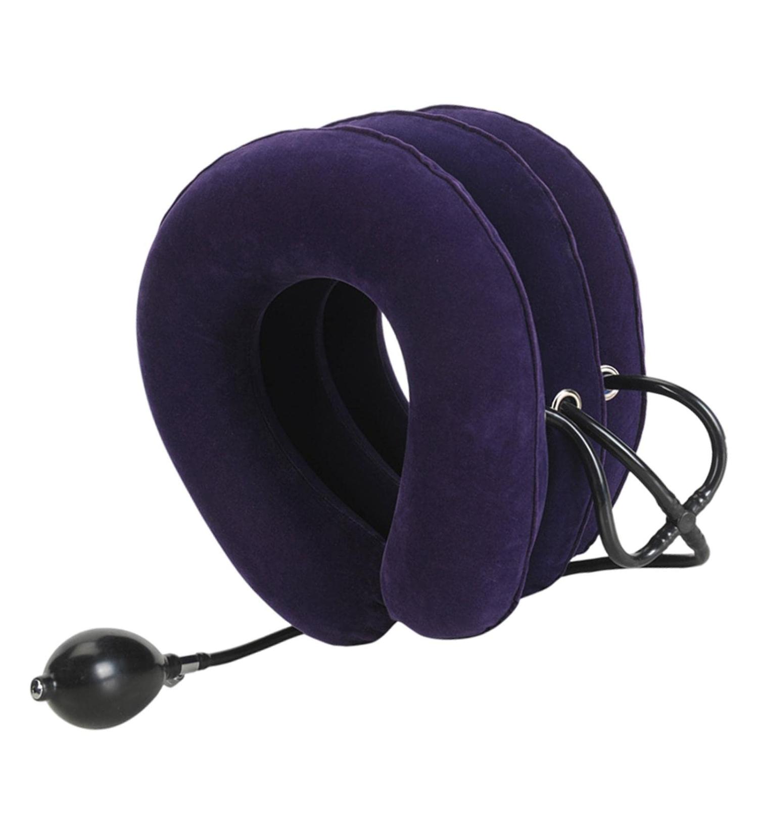 Harayaa Inflatable Neck Traction Device - Breathable Neck Support Pillow for Pain Relief | Shop Internationally - Buy Online on SooperMarket.com