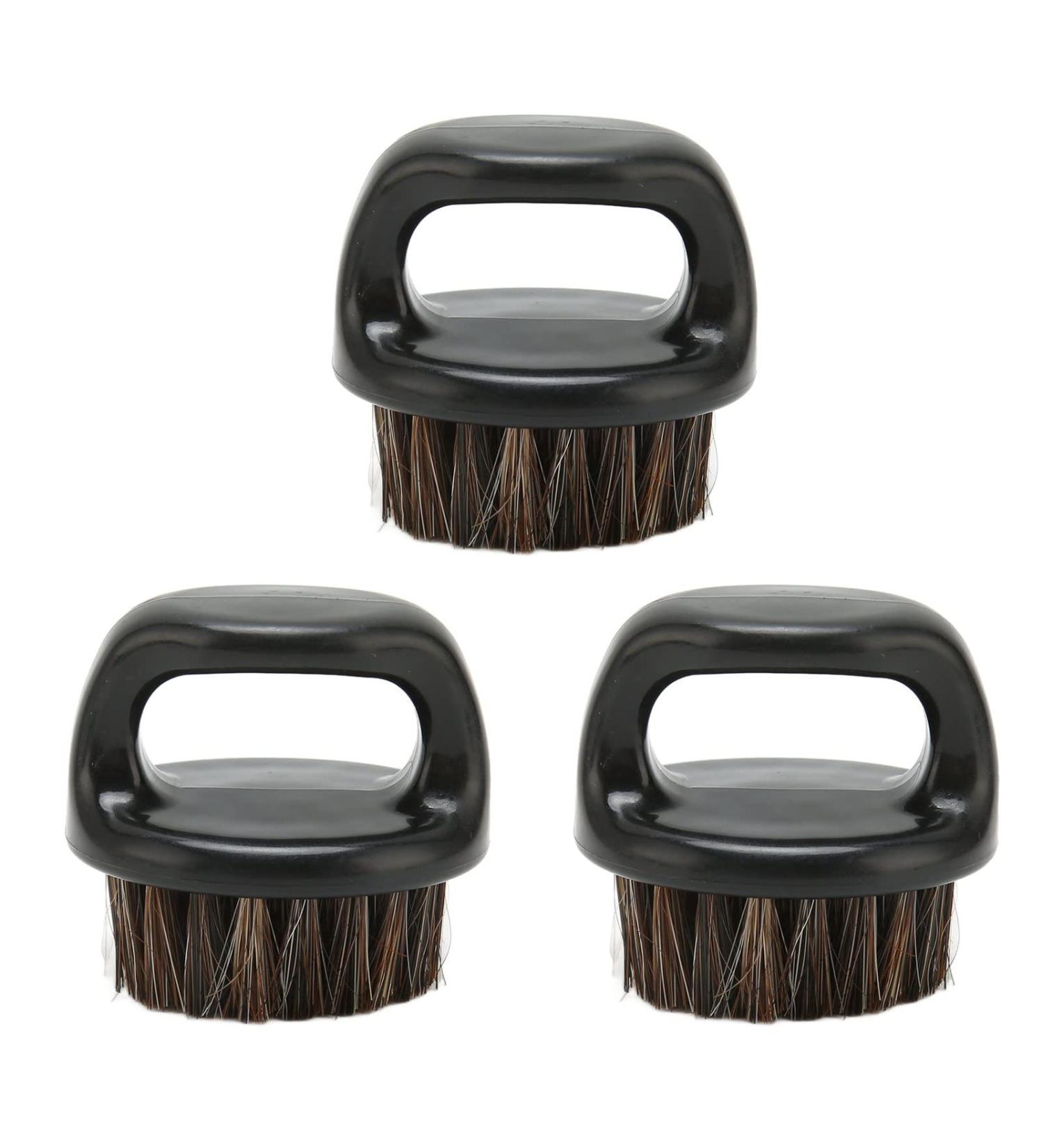 3-Part Beard Finger Brush for Men - Ridge-Free Round Handle & Fade Brush for Hairdressing at Home - Buy Online on SooperMarket.com