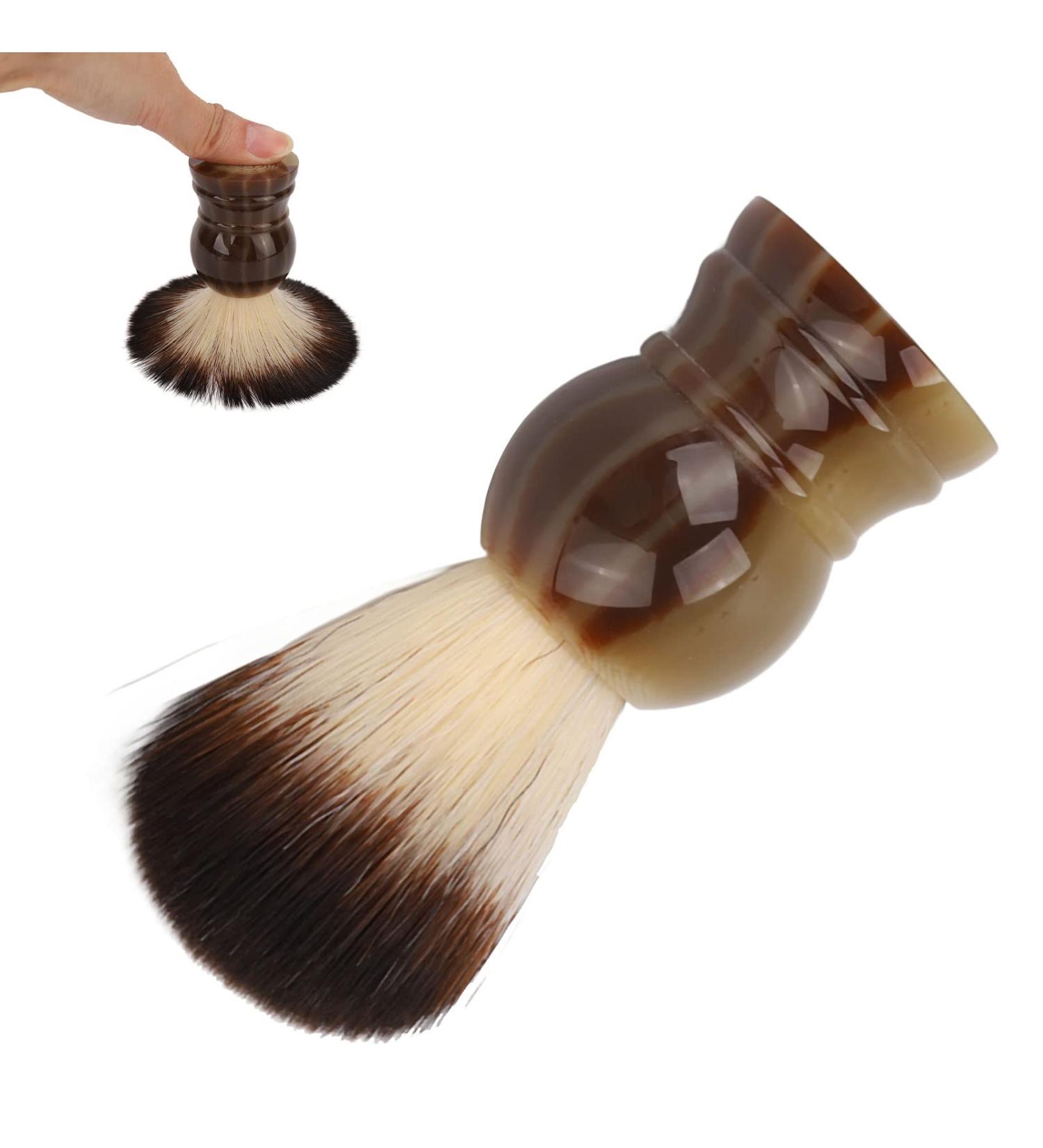 Quick Drying Hair Shaving Brush with Curved Handle - Easy to Clean Barber Tool for Perfect Shaves - Buy Online on SooperMarket.com