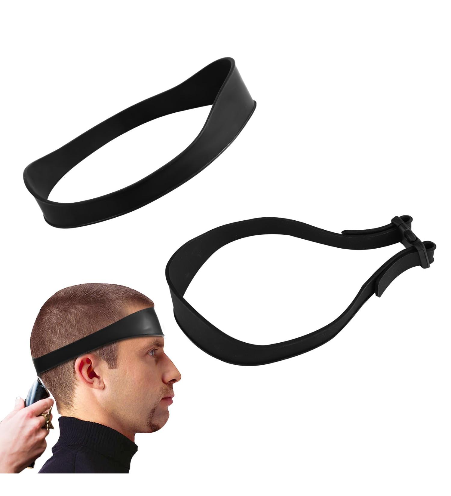 Hair Trimming Guide Men Black Hair Cut Guides Fade Cutting Tool with 2 Hair Bands Adjustable Neckline Shaving Template for Home Use Barber Shops Hair Salons Makeup Rooms - Buy Online on SooperMarket.com