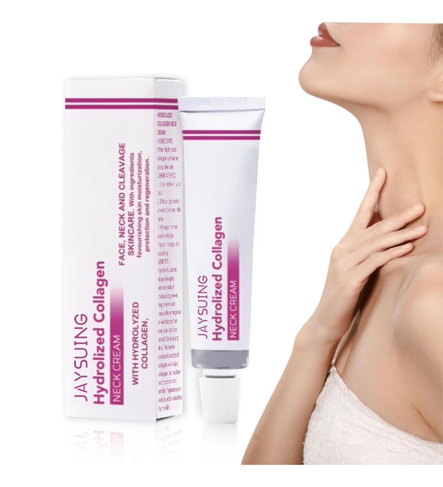 Shefave Neck Firming Cream Hydrolized Collagen Wrinkle Cream for Neck and D collet with Hyaluronic and Collagen Moisturising and Skin Rejuvenating Collagen Neck Cream Smooth Skin 40 g (Pink) - Buy Online on SooperMarket.com